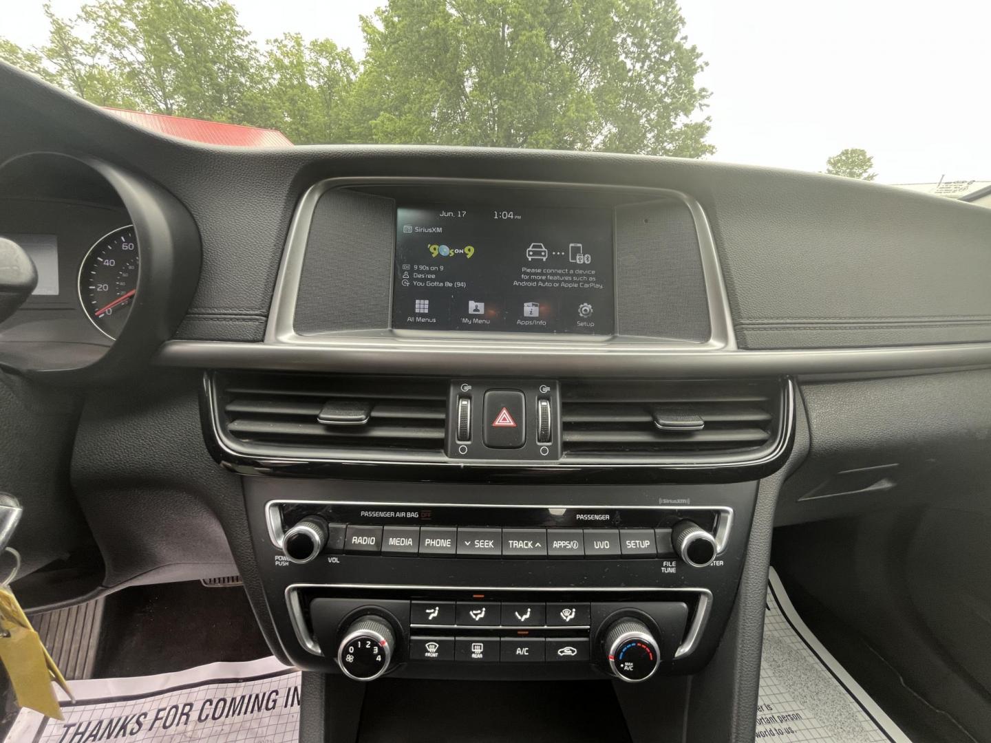 2018 Red /Black Kia Optima S (5XXGT4L37JG) with an 2.4L I4 DOHC 16V engine, 6 Speed Automatic transmission, located at 547 E. Main St., Orwell, OH, 44076, (440) 437-5893, 41.535435, -80.847855 - FRESH TRADE ALERT ---- This 2018 Kia Optima S is fuel efficient sedan with plenty of nice features. Powered by a 2.4 GDI engine and a 6 speed automatic transmission it's fuel efficient will not disappoint achieving a rating of 28 MPG combined and 34 MPG highway. On the exterior you get LED fog light - Photo#14