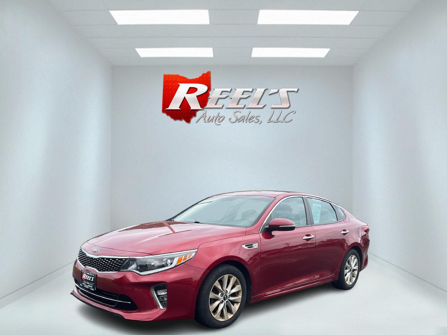 2018 Red /Black Kia Optima S (5XXGT4L37JG) with an 2.4L I4 DOHC 16V engine, 6 Speed Automatic transmission, located at 547 E. Main St., Orwell, OH, 44076, (440) 437-5893, 41.535435, -80.847855 - FRESH TRADE ALERT ---- This 2018 Kia Optima S is fuel efficient sedan with plenty of nice features. Powered by a 2.4 GDI engine and a 6 speed automatic transmission it's fuel efficient will not disappoint achieving a rating of 28 MPG combined and 34 MPG highway. On the exterior you get LED fog light - Photo#27