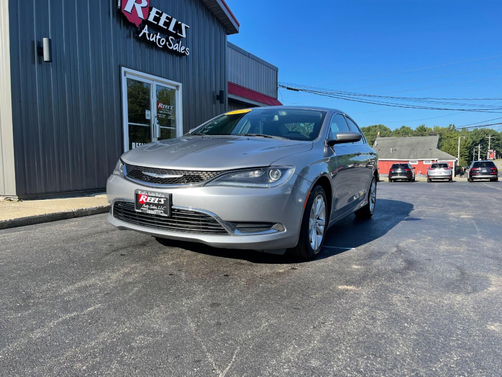 2015 Silver /Black Chrysler 200 Limited (1C3CCCAB1FN) with an 2.4L L4 DOHC 16V engine, 9-Speed Automatic transmission, located at 11115 Chardon Rd. , Chardon, OH, 44024, (440) 214-9705, 41.580246, -81.241943 - Photo #0
