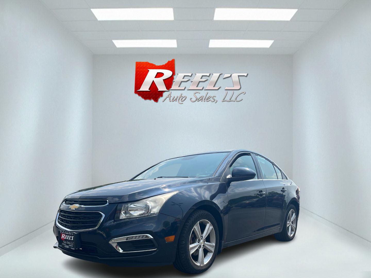 2015 Blue /Black Chevrolet Cruze 2LT Auto (1G1PE5SB7F7) with an 1.4L I4 DOHC 16V TURBO engine, 6-Speed Automatic transmission, located at 547 E. Main St., Orwell, OH, 44076, (440) 437-5893, 41.535435, -80.847855 - This 2015 Chevrolet Cruze is a nicely optioned compact car. Powered by a 1.4 I4 Turbocharged EcoTec engine and a 6 speed automatic transmission it achieves a very respectable 36 MPG highway. On the inside you get a leather interior, power drivers seat and, heated seats. This Car also has remote star - Photo#0