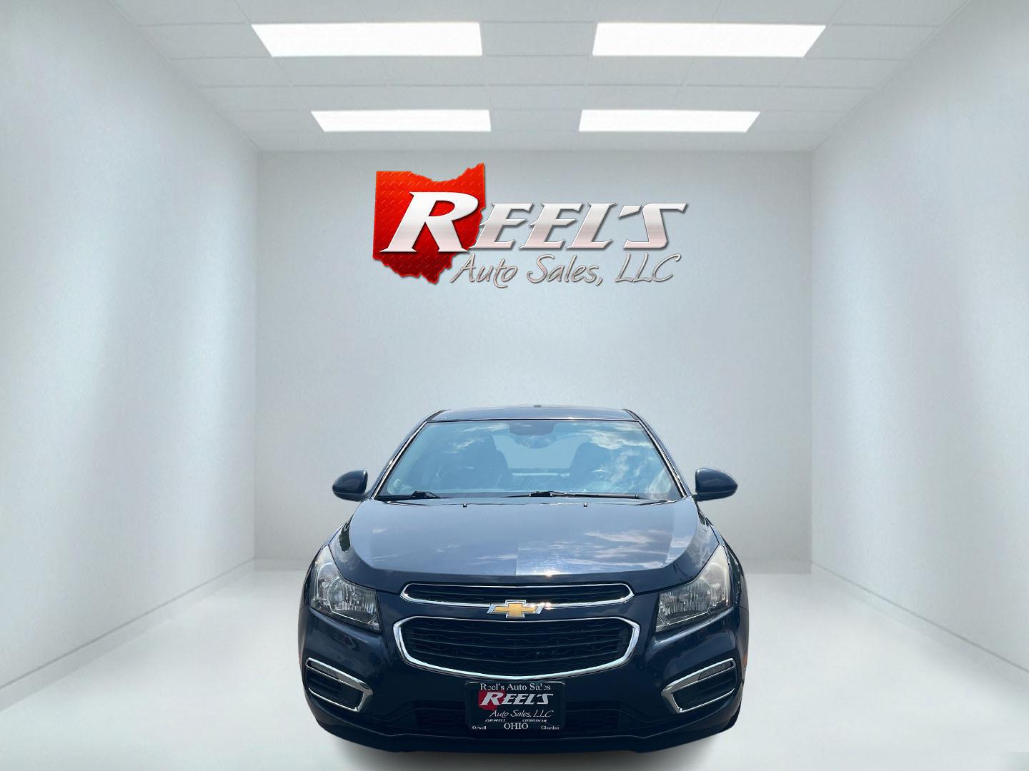 2015 Blue /Black Chevrolet Cruze 2LT Auto (1G1PE5SB7F7) with an 1.4L I4 DOHC 16V TURBO engine, 6-Speed Automatic transmission, located at 547 E. Main St., Orwell, OH, 44076, (440) 437-5893, 41.535435, -80.847855 - This 2015 Chevrolet Cruze is a nicely optioned compact car. Powered by a 1.4 I4 Turbocharged EcoTec engine and a 6 speed automatic transmission it achieves a very respectable 36 MPG highway. On the inside you get a leather interior, power drivers seat and, heated seats. This Car also has remote star - Photo#1