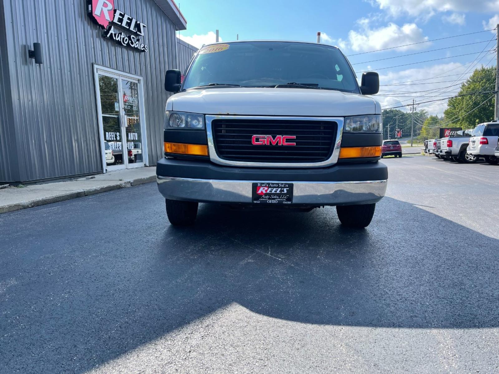 2016 White /Gray GMC Savana G2500 (1GTW7AFF2G1) with an 4.8L V8 DOHC 32V engine, 6-Speed Automatic transmission, located at 547 E. Main St., Orwell, OH, 44076, (440) 437-5893, 41.535435, -80.847855 - 2016 GMC Savana ---- One Owner Carfax ---- 4.8L Vortec V8 ---- Power Windows and Locks ---- Built in Storage ---- Fully Serviced and Recently Detailed ---- Reel's Auto Sales is located in both Chardon and Orwell Ohio. Financing available and trades welcome. Please call or text to confirm location, s - Photo #2