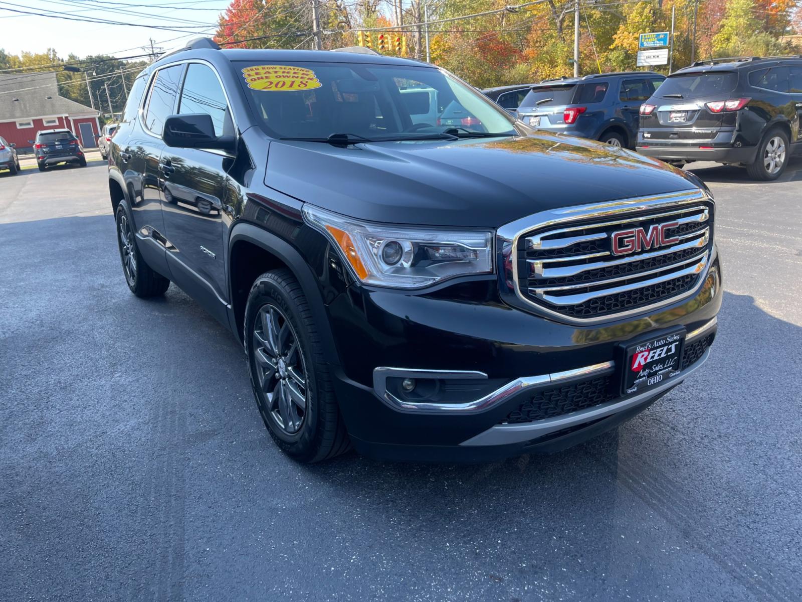 2018 Black /Black GMC Acadia SLT-1 AWD (1GKKNULS5JZ) with an 3.6L V6 DOHC 24V engine, 6A transmission, located at 11115 Chardon Rd. , Chardon, OH, 44024, (440) 214-9705, 41.580246, -81.241943 - 2018 GMC Acadia ---- One Owner Carfax ---- Heated Leather Seats ---- Second Row Captains Chairs ---- All Wheel Drive ---- Fully Serviced and Recently Detailed ---- Reel's Auto Sales is located in both Chardon and Orwell Ohio. Financing available and trades welcome. Please call or text to confirm loc - Photo #3