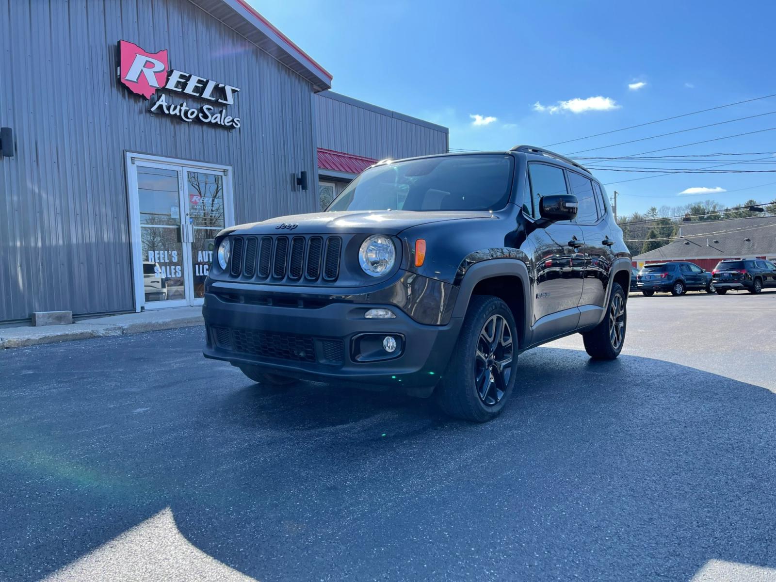 2016 Black /Black Jeep Renegade Latitude 4WD (ZACCJBBT5GP) with an 2.4L I4 DOHC 16V engine, 9A transmission, located at 11115 Chardon Rd. , Chardon, OH, 44024, (440) 214-9705, 41.580246, -81.241943 - 2016 Jeep Renegade ---- Batman v Superman Edition ---- Heated Seats ---- Heated Steering Wheel ---- All Wheel Drive ---- 24 MPG Combined ---- Fully Serviced and Recently Detailed ---- Reel's Auto Sales is located in both Chardon and Orwell Ohio. Financing available and trades welcome. Please call or - Photo #0