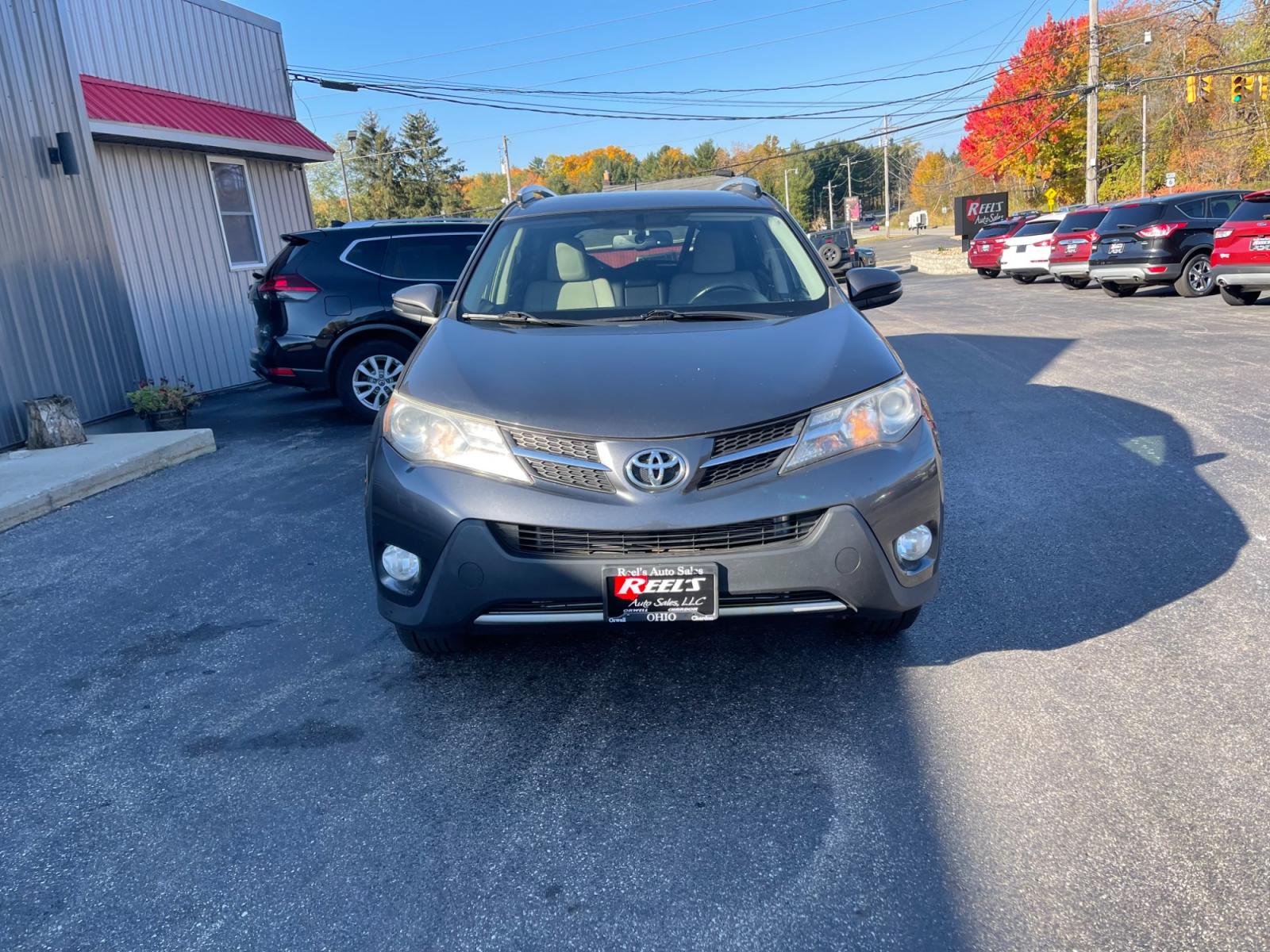 2015 Gray /Black Toyota RAV4 Limited AWD (JTMDFREV3FD) with an 2.5L I4 DOHC 16V engine, 6-Speed Automatic transmission, located at 547 E. Main St., Orwell, OH, 44076, (440) 437-5893, 41.535435, -80.847855 - This 2015 Toyota RAV4 Limited AWD is a reliable crossover SUV that offers a comfortable ride, spacious cabin, and good fuel economy. It is equipped with a 2.5-liter four-cylinder engine that delivers 176 horsepower, paired with a six-speed automatic transmission. The all-wheel-drive system provides - Photo #1