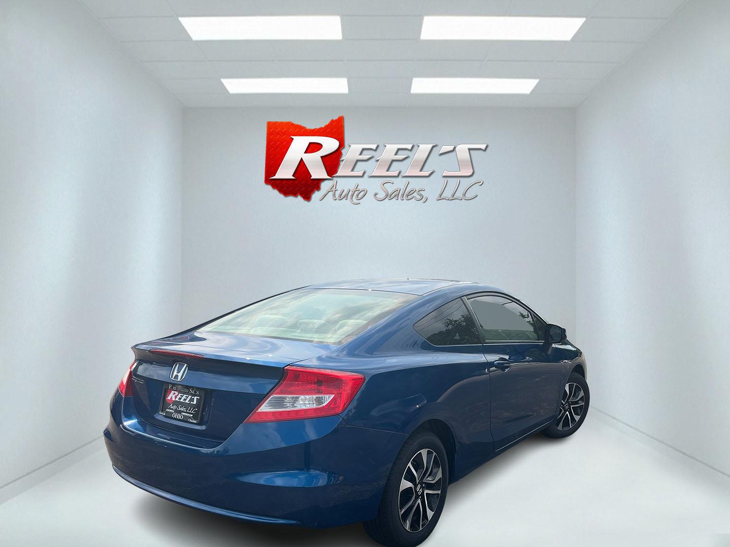 2013 Blue /Gray Honda Civic EX Coupe 5-Speed AT (2HGFG3B87DH) with an 1.8L I4 SOHC 16V engine, Automatic transmission, located at 11115 Chardon Rd. , Chardon, OH, 44024, (440) 214-9705, 41.580246, -81.241943- Photo#6
