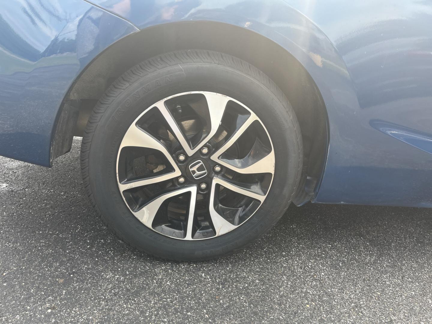 2013 Blue /Gray Honda Civic EX Coupe 5-Speed AT (2HGFG3B87DH) with an 1.8L I4 SOHC 16V engine, Automatic transmission, located at 11115 Chardon Rd. , Chardon, OH, 44024, (440) 214-9705, 41.580246, -81.241943- Photo#7