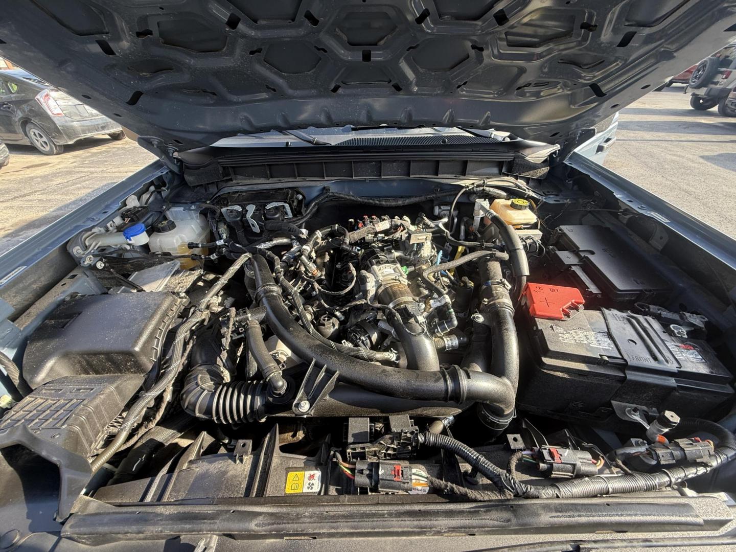 2023 Blue /Tan Ford Bronco Big Bend 4-Door (1FMEE5BP3PL) with an 2.7L V6 DOHC 24V TWIN TURBO engine, Automatic transmission, located at 547 E. Main St., Orwell, OH, 44076, (440) 437-5893, 41.535435, -80.847855 - 2023 Ford Bronco Big Bend – Adventure-Ready with 2.7L Twin-Turbo Power and Fresh Off-Road Tires! This 2023 Ford Bronco Big Bend is a clean, capable 4-door ready to take on trails, sand, snow, or daily drives! Powered by the strong 2.7L Twin-Turbo EcoBoost V6 engine paired with a smooth 10-speed a - Photo#7