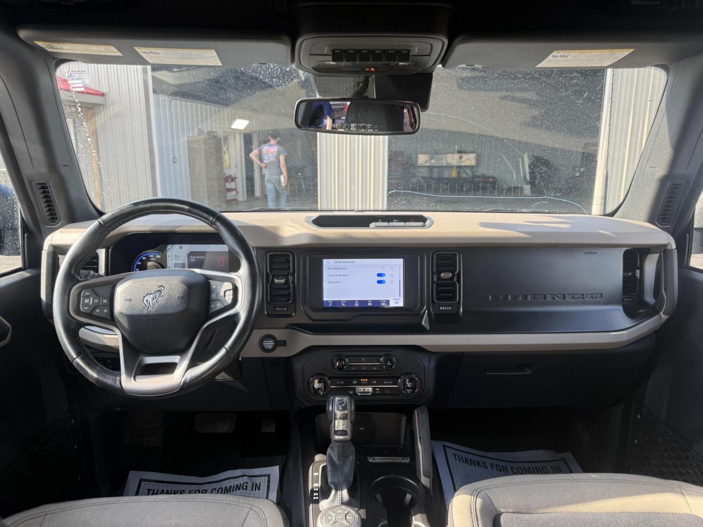 2023 Blue /Tan Ford Bronco Big Bend 4-Door (1FMEE5BP3PL) with an 2.7L V6 DOHC 24V TWIN TURBO engine, Automatic transmission, located at 547 E. Main St., Orwell, OH, 44076, (440) 437-5893, 41.535435, -80.847855 - 2023 Ford Bronco Big Bend – Adventure-Ready with 2.7L Twin-Turbo Power and Fresh Off-Road Tires! This 2023 Ford Bronco Big Bend is a clean, capable 4-door ready to take on trails, sand, snow, or daily drives! Powered by the strong 2.7L Twin-Turbo EcoBoost V6 engine paired with a smooth 10-speed a - Photo#26