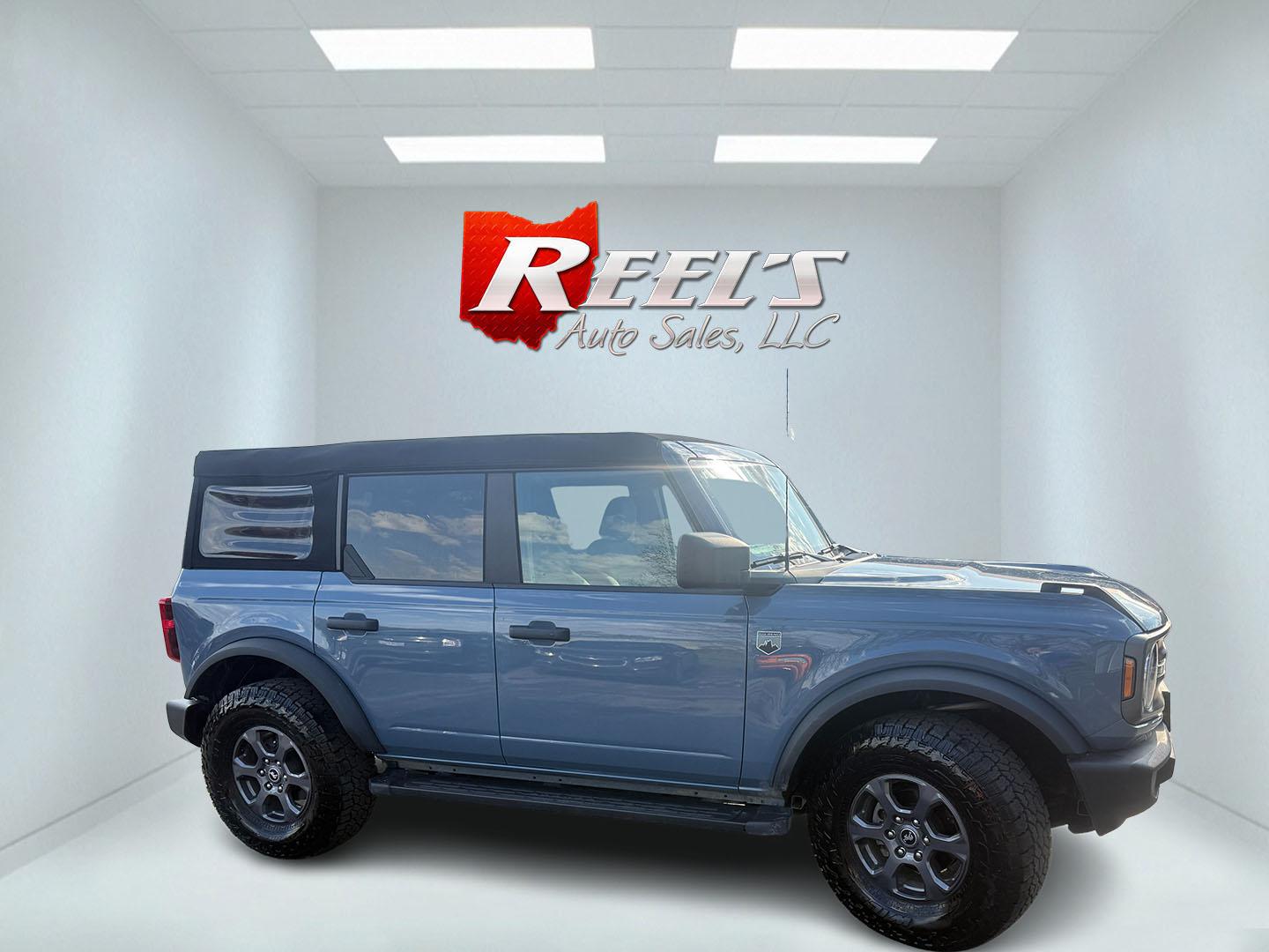 2023 Blue /Tan Ford Bronco Big Bend 4-Door (1FMEE5BP3PL) with an 2.7L V6 DOHC 24V TWIN TURBO engine, Automatic transmission, located at 547 E. Main St., Orwell, OH, 44076, (440) 437-5893, 41.535435, -80.847855 - 2023 Ford Bronco Big Bend – Adventure-Ready with 2.7L Twin-Turbo Power and Fresh Off-Road Tires! This 2023 Ford Bronco Big Bend is a clean, capable 4-door ready to take on trails, sand, snow, or daily drives! Powered by the strong 2.7L Twin-Turbo EcoBoost V6 engine paired with a smooth 10-speed a - Photo#3