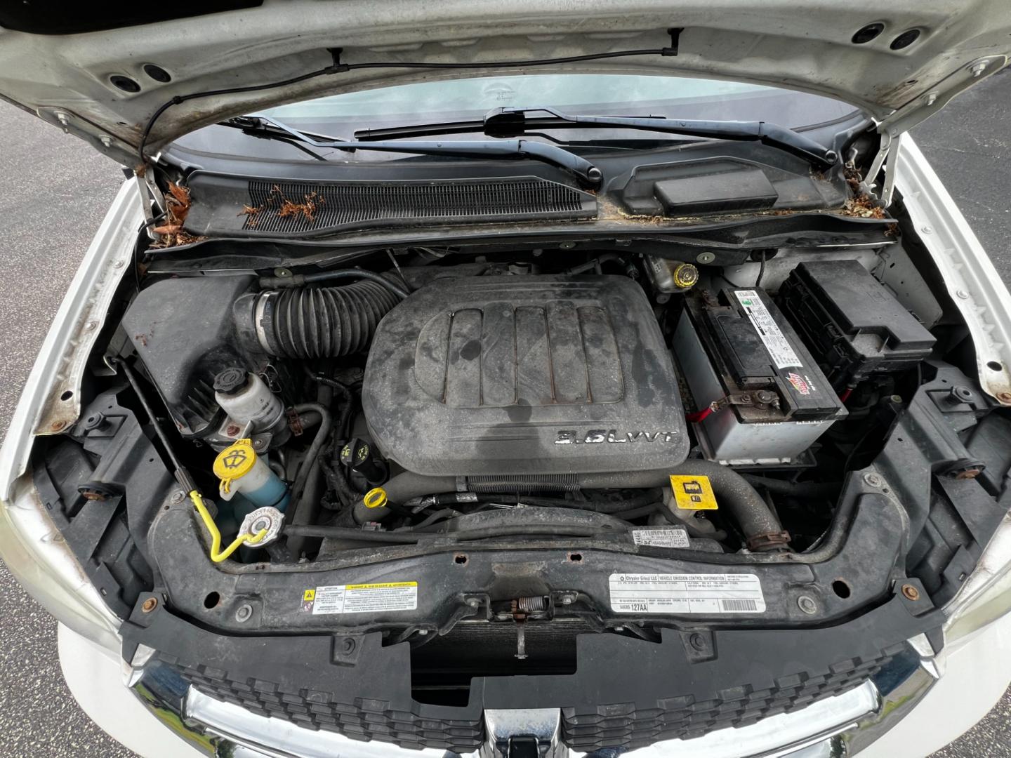 2011 White /Black Dodge Grand Caravan Mainstreet (2D4RN3DG9BR) with an 3.6L V6 DOHC 24V FFV engine, 6-Speed Automatic transmission, located at 547 E. Main St., Orwell, OH, 44076, (440) 437-5893, 41.535435, -80.847855 - Photo#15