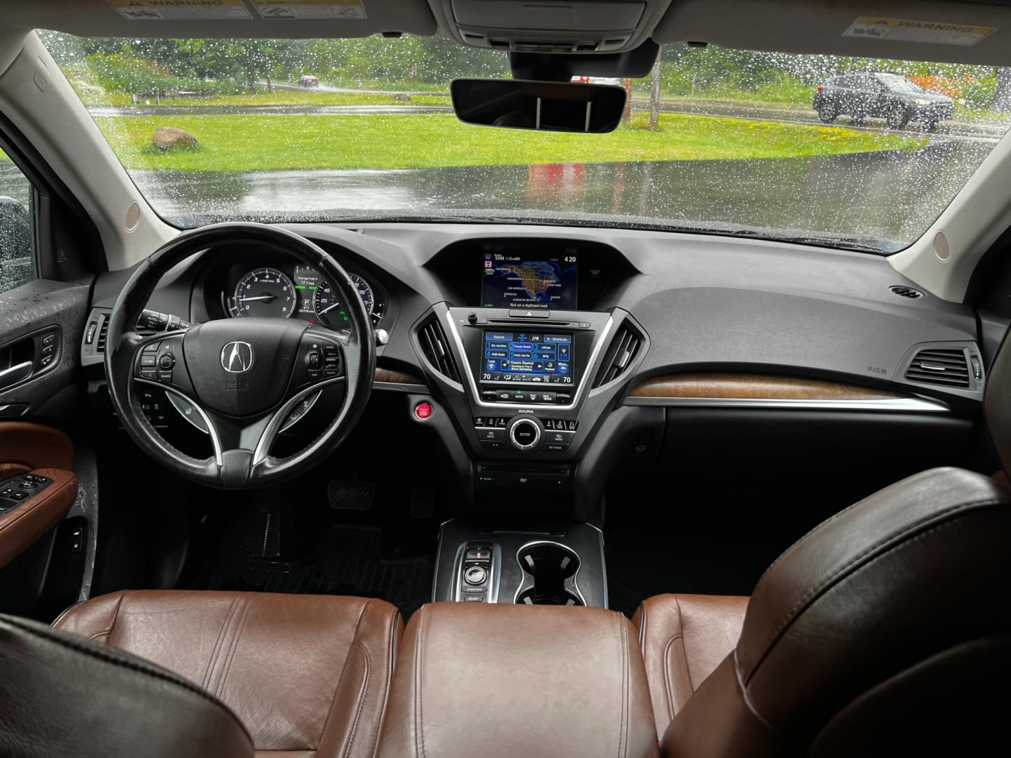 2017 Black /Brown Acura MDX SH-AWD w/Advance and Entertainment (5FRYD4H91HB) with an 3.5L V6 SOHC 24V engine, 9-Speed Automatic transmission, located at 11115 Chardon Rd. , Chardon, OH, 44024, (440) 214-9705, 41.580246, -81.241943 - Photo#43