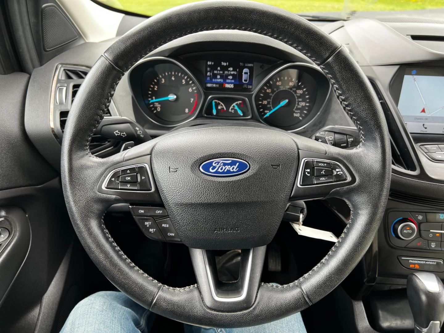 2018 Black /White Ford Escape SEL 4WD (1FMCU9HD1JU) with an 1.5L I4 DOHC 16V TURBO engine, 6A transmission, located at 547 E. Main St., Orwell, OH, 44076, (440) 437-5893, 41.535435, -80.847855 - Photo#26