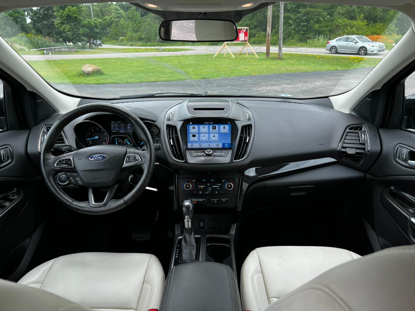 2018 Black /White Ford Escape SEL 4WD (1FMCU9HD1JU) with an 1.5L I4 DOHC 16V TURBO engine, 6A transmission, located at 547 E. Main St., Orwell, OH, 44076, (440) 437-5893, 41.535435, -80.847855 - Photo#38
