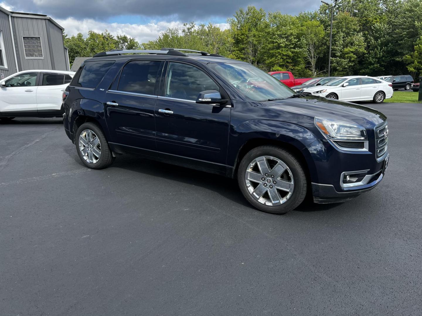 2017 Blue /Black GMC Acadia SLT-2 AWD (1GKKVSKD4HJ) with an 3.6L V6 DOHC 24V engine, 6-Speed Automatic transmission, located at 547 E. Main St., Orwell, OH, 44076, (440) 437-5893, 41.535435, -80.847855 - This 2017 GMC Acadia Limited SLT-2 AWD is a well-equipped midsize SUV offering a blend of comfort, performance, and advanced features. It boasts a powerful 3.6-liter V6 engine producing 281 horsepower, paired with a 6-speed automatic transmission and all-wheel drive. The vehicle offers a luxurious i - Photo#5