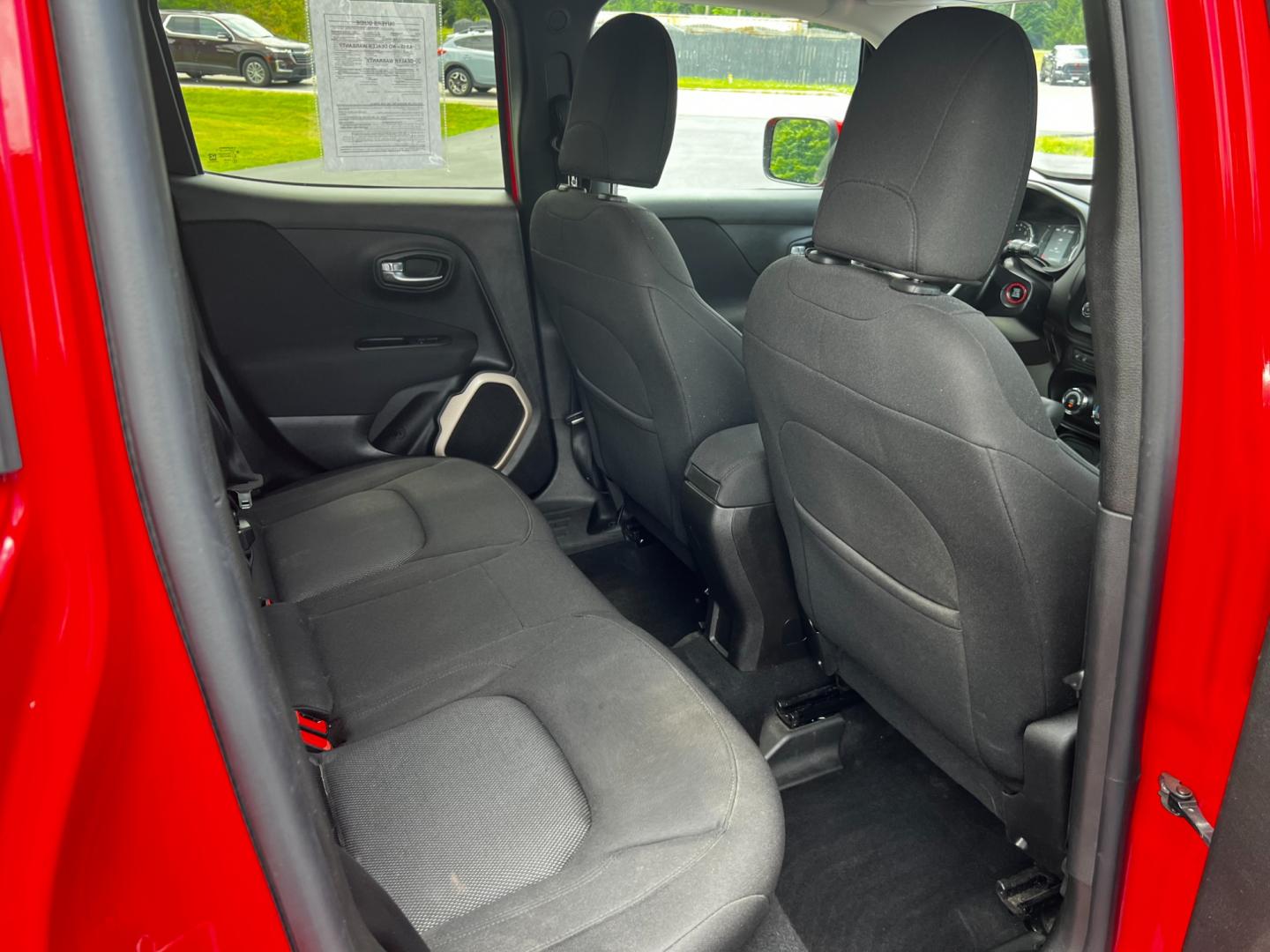 2017 Red /Black Jeep Renegade Latitude 4WD (ZACCJBBB8HP) with an 2.4L I4 DOHC 16V engine, 9-Speed Automatic transmission, located at 547 E. Main St., Orwell, OH, 44076, (440) 437-5893, 41.535435, -80.847855 - Photo#33