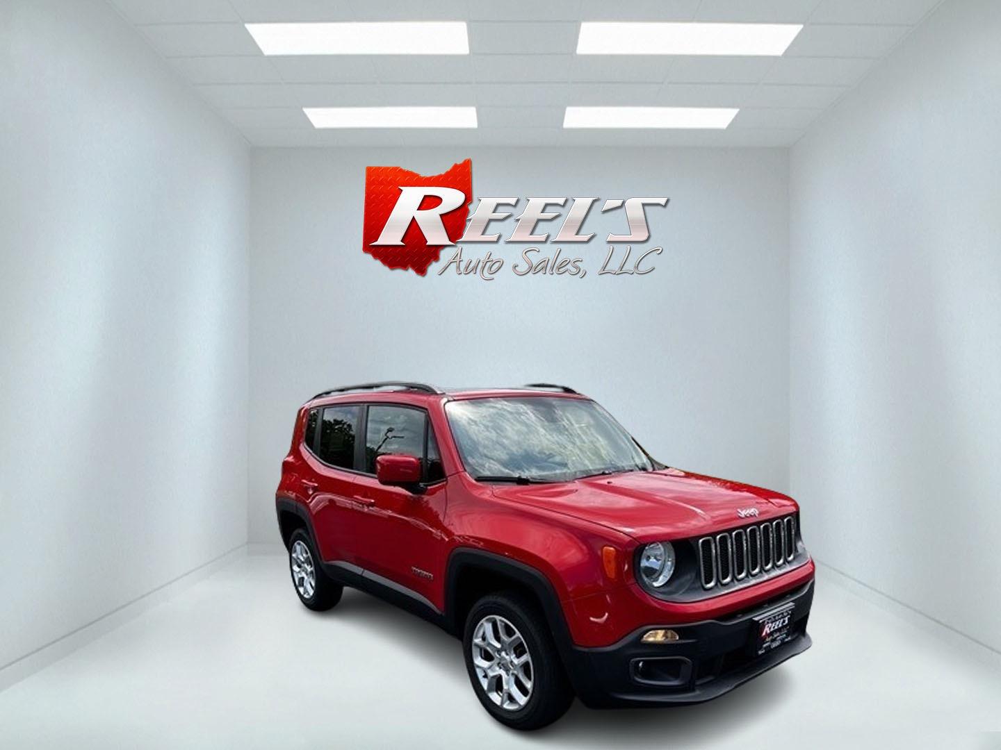 2017 Red /Black Jeep Renegade Latitude 4WD (ZACCJBBB8HP) with an 2.4L I4 DOHC 16V engine, 9-Speed Automatic transmission, located at 547 E. Main St., Orwell, OH, 44076, (440) 437-5893, 41.535435, -80.847855 - Photo#2