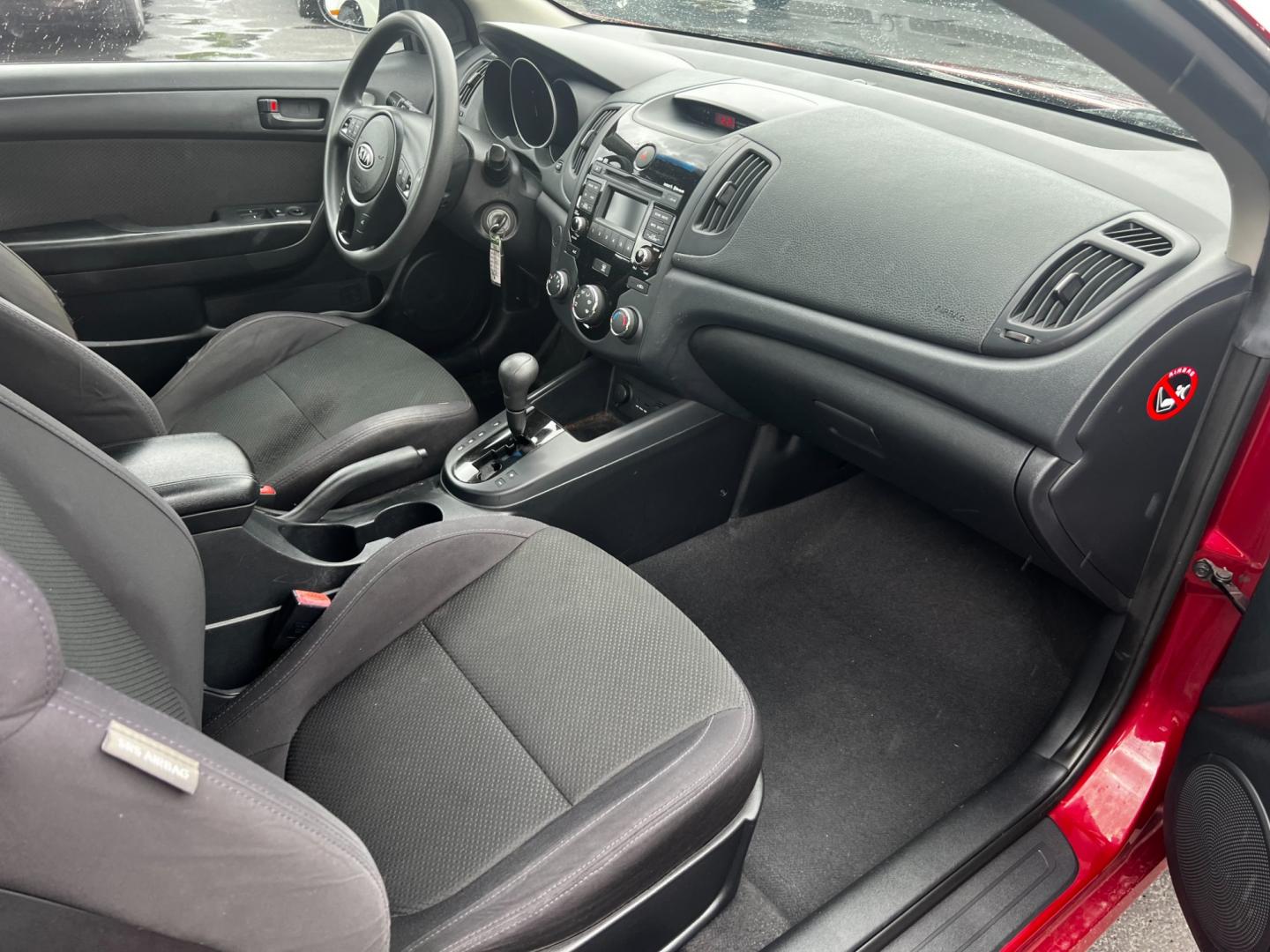 2010 Red /Black Kia Forte Koup EX (KNAFU6A29A5) with an 2.0L I4 DOHC 16V engine, 4 Speed Auto transmission, located at 547 E. Main St., Orwell, OH, 44076, (440) 437-5893, 41.535435, -80.847855 - Photo#27