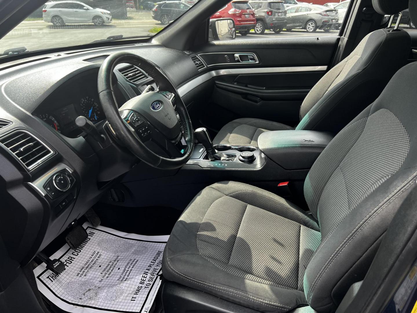 2017 Blue /Black Ford Explorer XLT 4WD (1FM5K8DH4HG) with an 2.3L I4 DOHC 16V Turbo engine, 6 Speed Auto transmission, located at 547 E. Main St., Orwell, OH, 44076, (440) 437-5893, 41.535435, -80.847855 - This 2017 Ford Explorer XLT 4WD is a capable and efficient midsize SUV. It's powered by a 2.3-liter turbocharged EcoBoost four-cylinder engine, paired with a 6-speed automatic transmission. This powertrain offers a balance of performance and efficiency, achieving 25 MPG on the highway while still pr - Photo#18