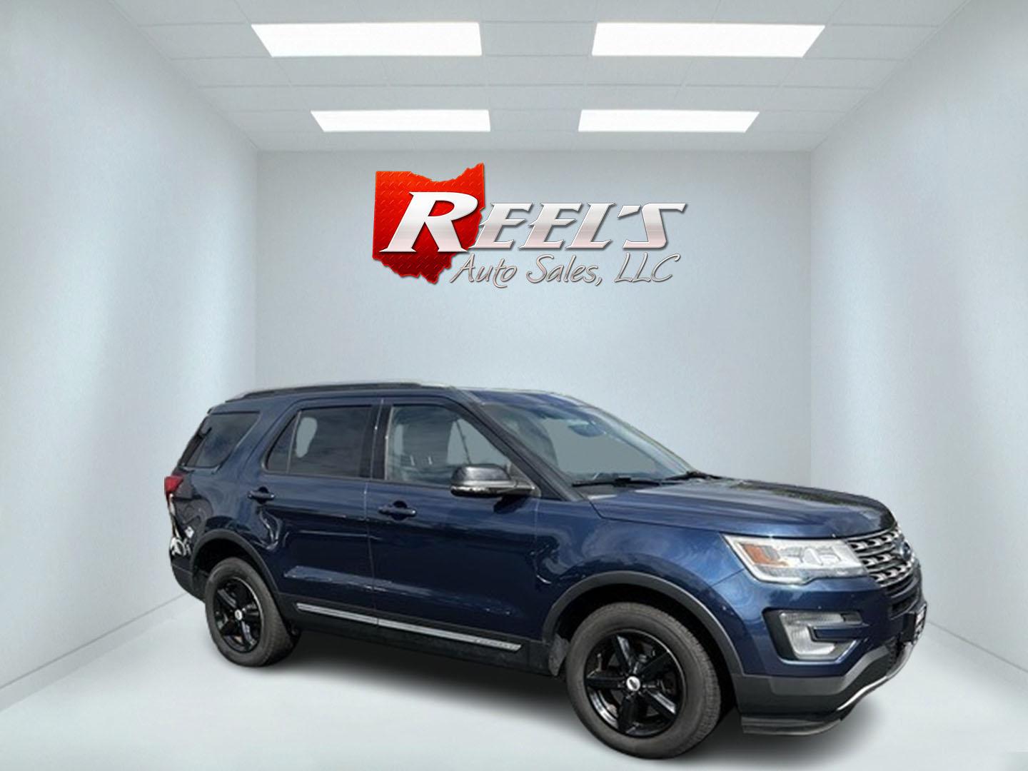2017 Blue /Black Ford Explorer XLT 4WD (1FM5K8DH4HG) with an 2.3L I4 DOHC 16V Turbo engine, 6 Speed Auto transmission, located at 547 E. Main St., Orwell, OH, 44076, (440) 437-5893, 41.535435, -80.847855 - This 2017 Ford Explorer XLT 4WD is a capable and efficient midsize SUV. It's powered by a 2.3-liter turbocharged EcoBoost four-cylinder engine, paired with a 6-speed automatic transmission. This powertrain offers a balance of performance and efficiency, achieving 25 MPG on the highway while still pr - Photo#3