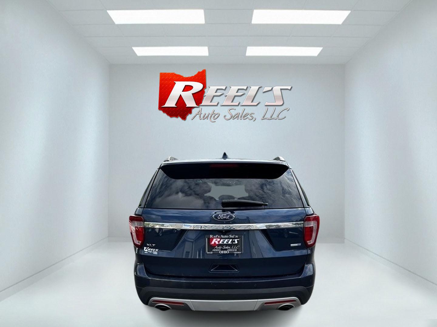 2017 Blue /Black Ford Explorer XLT 4WD (1FM5K8DH4HG) with an 2.3L I4 DOHC 16V Turbo engine, 6 Speed Auto transmission, located at 547 E. Main St., Orwell, OH, 44076, (440) 437-5893, 41.535435, -80.847855 - This 2017 Ford Explorer XLT 4WD is a capable and efficient midsize SUV. It's powered by a 2.3-liter turbocharged EcoBoost four-cylinder engine, paired with a 6-speed automatic transmission. This powertrain offers a balance of performance and efficiency, achieving 25 MPG on the highway while still pr - Photo#6