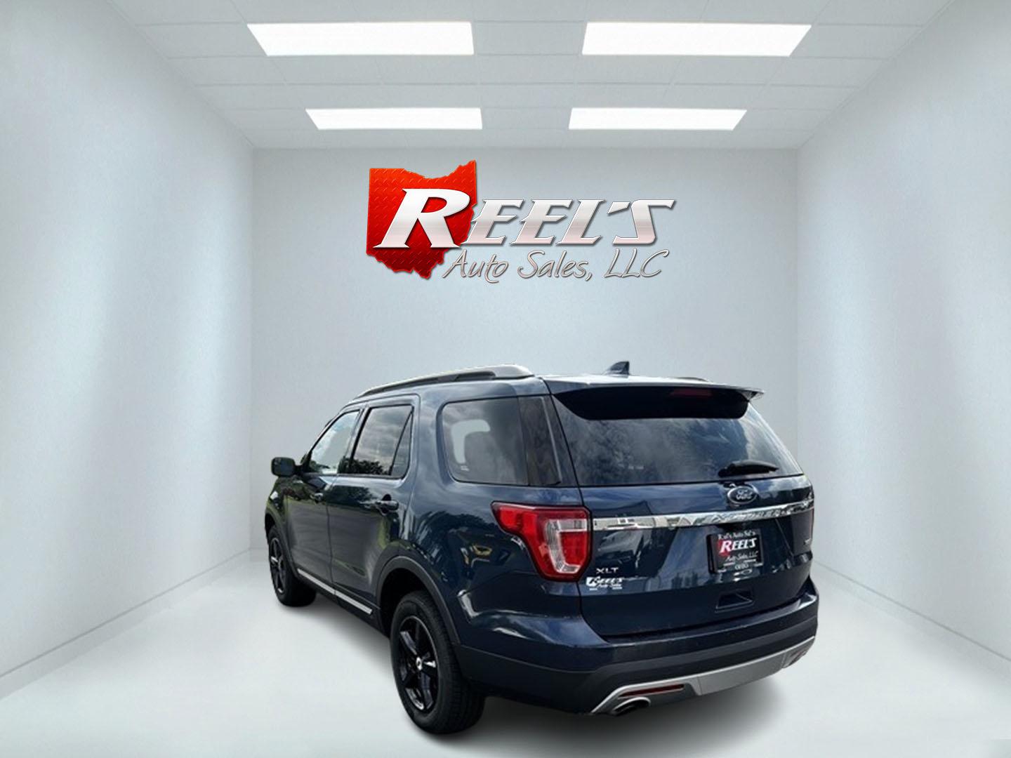 2017 Blue /Black Ford Explorer XLT 4WD (1FM5K8DH4HG) with an 2.3L I4 DOHC 16V Turbo engine, 6 Speed Auto transmission, located at 547 E. Main St., Orwell, OH, 44076, (440) 437-5893, 41.535435, -80.847855 - This 2017 Ford Explorer XLT 4WD is a capable and efficient midsize SUV. It's powered by a 2.3-liter turbocharged EcoBoost four-cylinder engine, paired with a 6-speed automatic transmission. This powertrain offers a balance of performance and efficiency, achieving 25 MPG on the highway while still pr - Photo#7