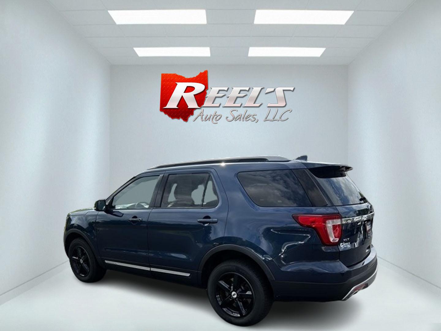 2017 Blue /Black Ford Explorer XLT 4WD (1FM5K8DH4HG) with an 2.3L I4 DOHC 16V Turbo engine, 6 Speed Auto transmission, located at 547 E. Main St., Orwell, OH, 44076, (440) 437-5893, 41.535435, -80.847855 - This 2017 Ford Explorer XLT 4WD is a capable and efficient midsize SUV. It's powered by a 2.3-liter turbocharged EcoBoost four-cylinder engine, paired with a 6-speed automatic transmission. This powertrain offers a balance of performance and efficiency, achieving 25 MPG on the highway while still pr - Photo#8