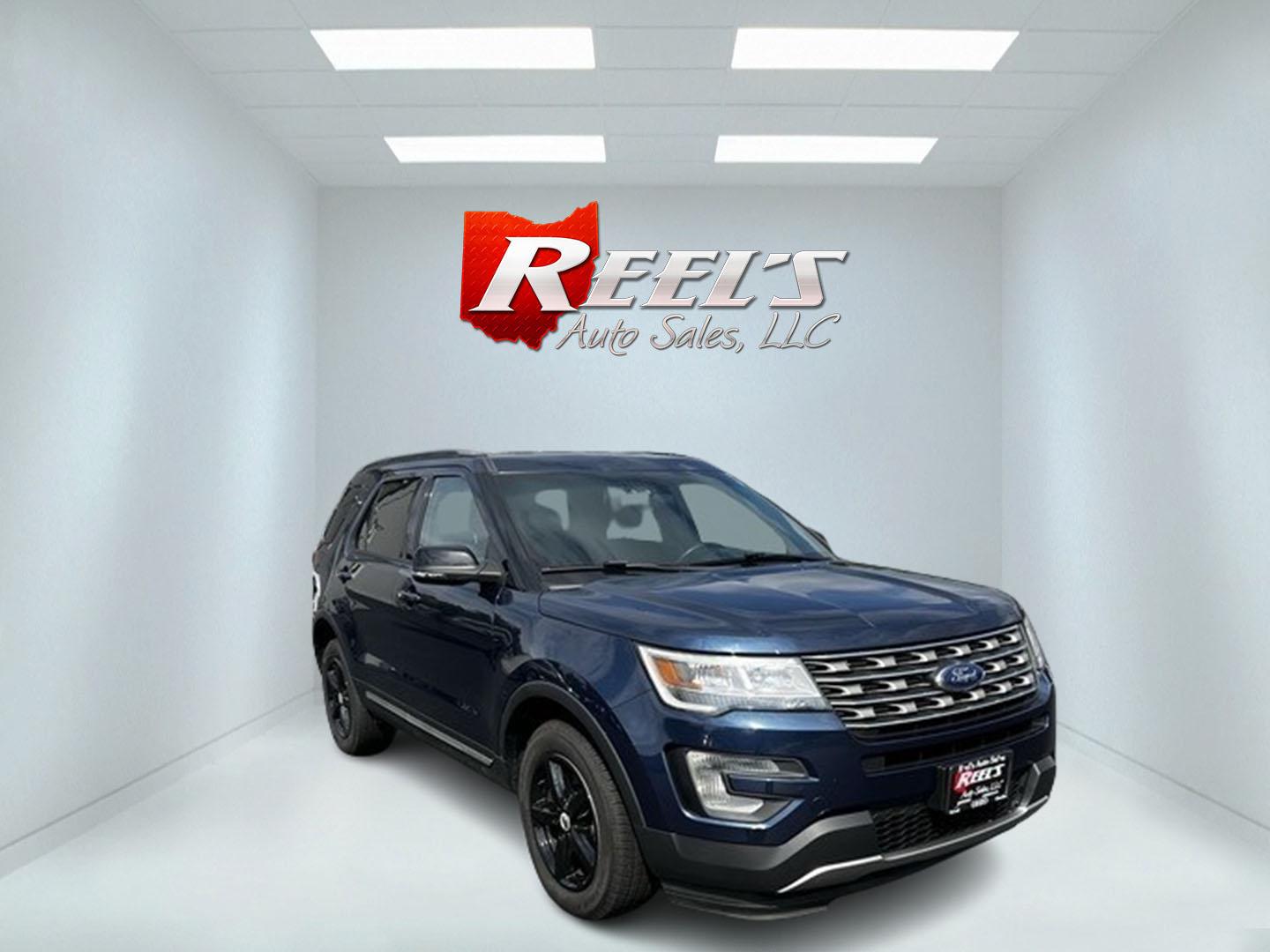 2017 Blue /Black Ford Explorer XLT 4WD (1FM5K8DH4HG) with an 2.3L I4 DOHC 16V Turbo engine, 6 Speed Auto transmission, located at 547 E. Main St., Orwell, OH, 44076, (440) 437-5893, 41.535435, -80.847855 - This 2017 Ford Explorer XLT 4WD is a capable and efficient midsize SUV. It's powered by a 2.3-liter turbocharged EcoBoost four-cylinder engine, paired with a 6-speed automatic transmission. This powertrain offers a balance of performance and efficiency, achieving 25 MPG on the highway while still pr - Photo#2