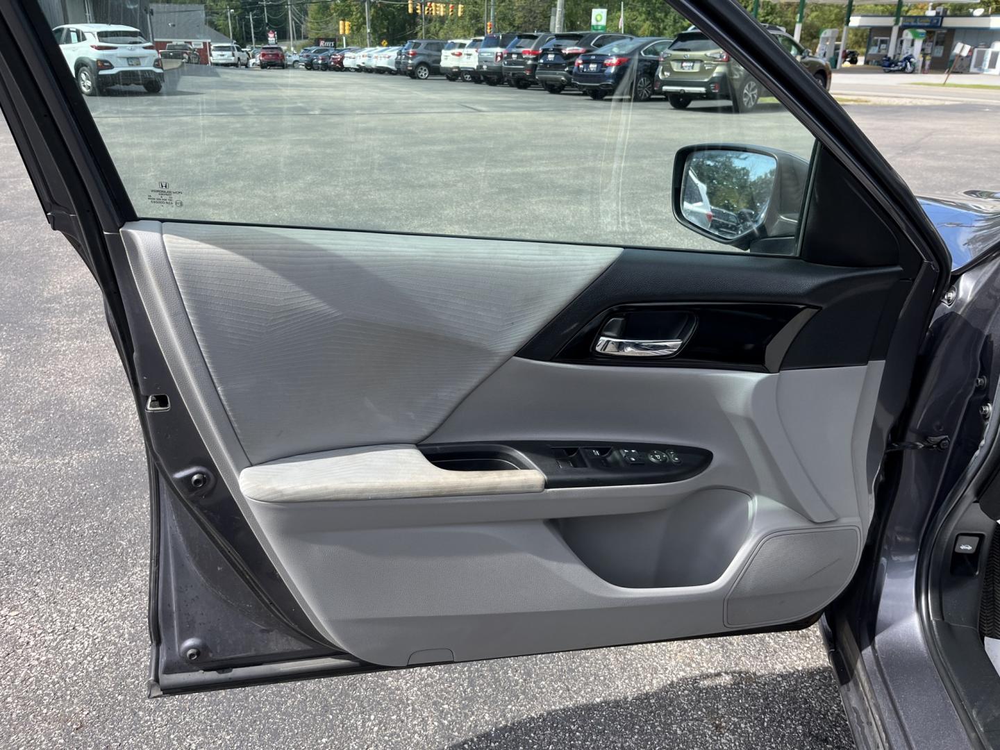 2016 Gray /Gray Honda Accord LX Sedan CVT (1HGCR2F34GA) with an 2.4L I4 DOHC 16V engine, Automatic transmission, located at 11115 Chardon Rd. , Chardon, OH, 44024, (440) 214-9705, 41.580246, -81.241943 - 2016 Honda Accord LX – Efficient, Reliable Everyday Sedan Comfort If you want a midsize sedan that is easy to own and easy to live with, this 2016 Honda Accord LX is a practical choice. The proven 2.4L K24 engine delivers smooth everyday power and a strong 36 MPG highway rating, while ECO Mode an- Photo#15