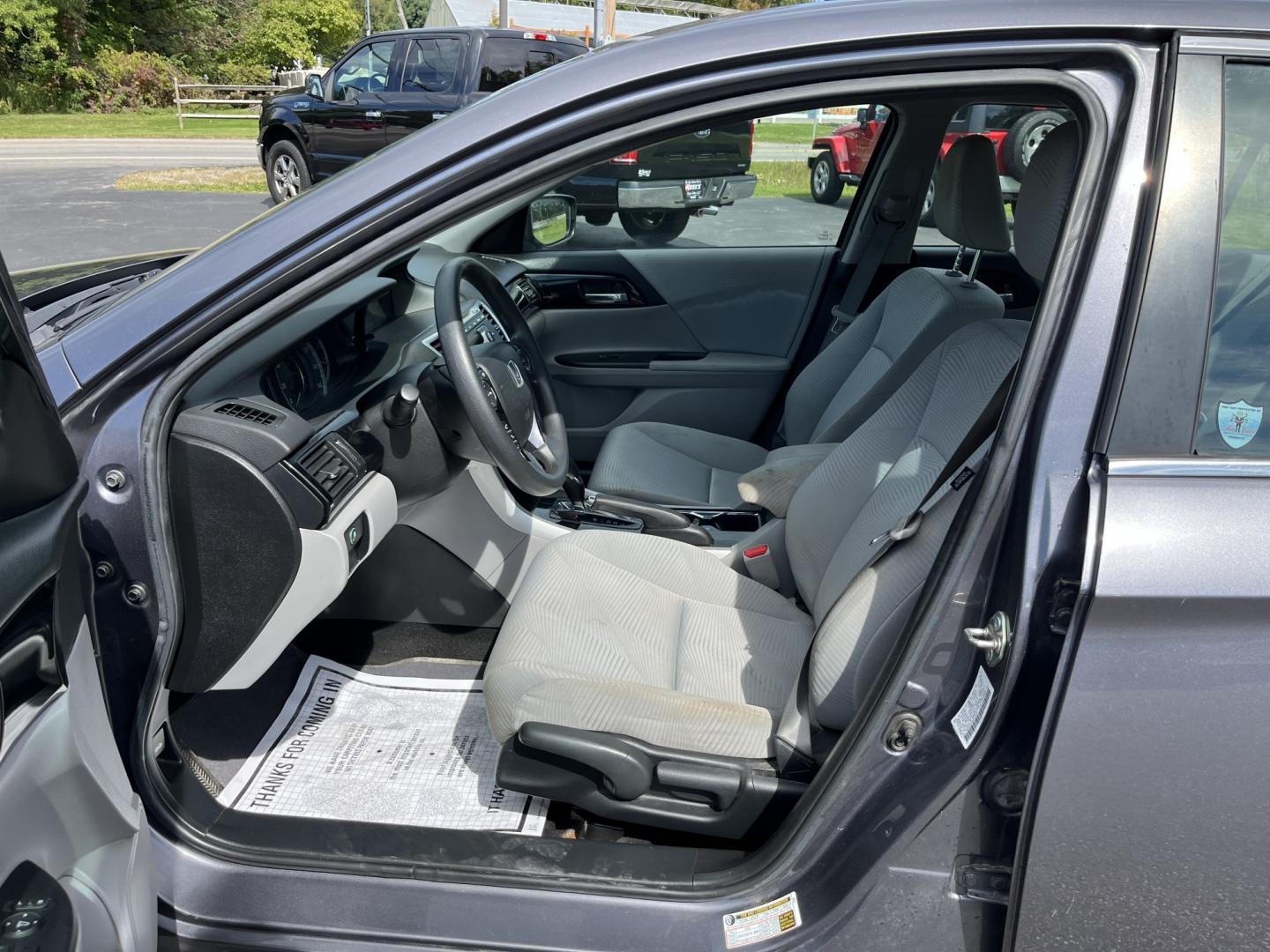 2016 Gray /Gray Honda Accord LX Sedan CVT (1HGCR2F34GA) with an 2.4L I4 DOHC 16V engine, Automatic transmission, located at 11115 Chardon Rd. , Chardon, OH, 44024, (440) 214-9705, 41.580246, -81.241943 - 2016 Honda Accord LX – Efficient, Reliable Everyday Sedan Comfort If you want a midsize sedan that is easy to own and easy to live with, this 2016 Honda Accord LX is a practical choice. The proven 2.4L K24 engine delivers smooth everyday power and a strong 36 MPG highway rating, while ECO Mode an- Photo#17