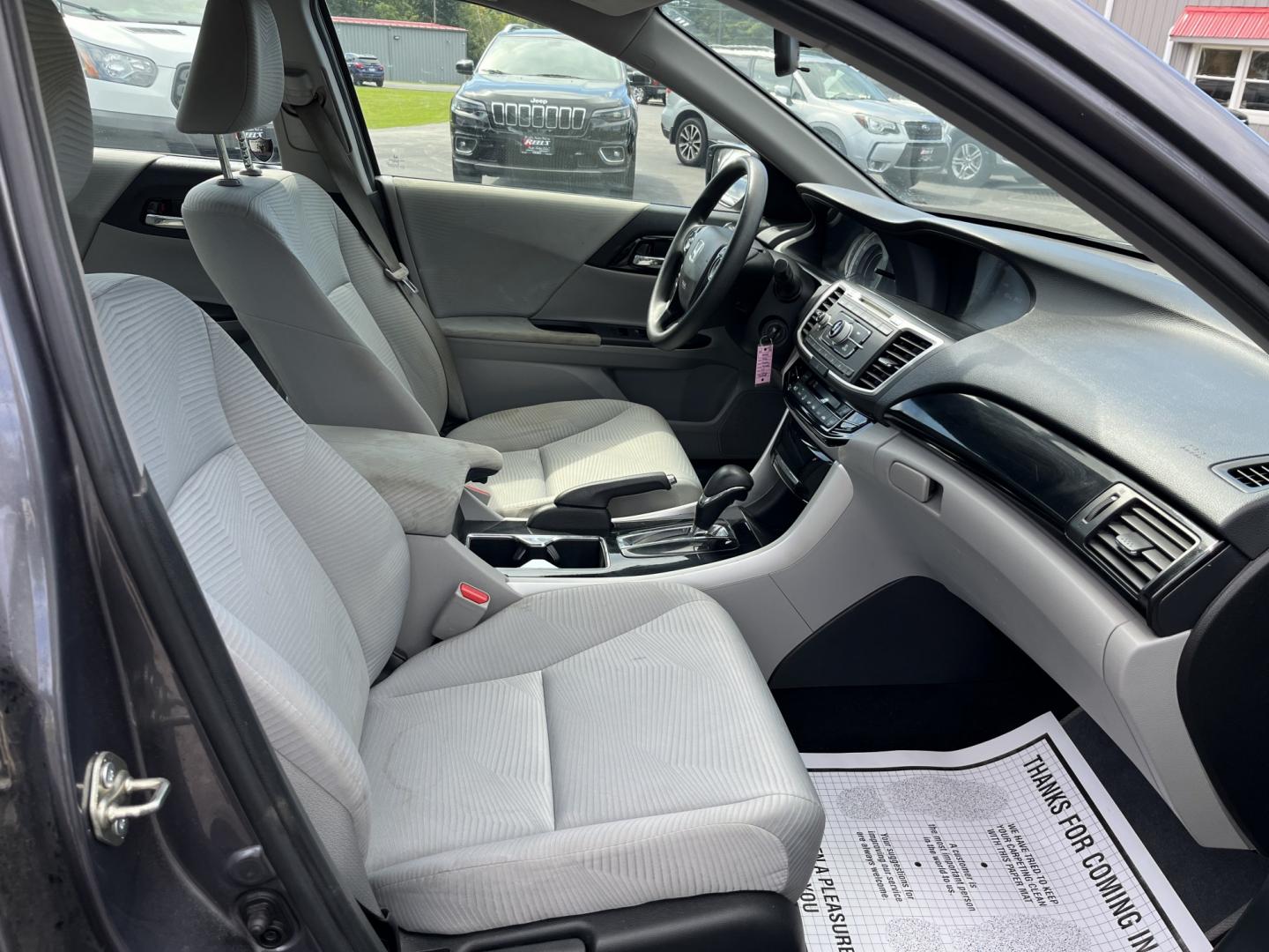 2016 Gray /Gray Honda Accord LX Sedan CVT (1HGCR2F34GA) with an 2.4L I4 DOHC 16V engine, Automatic transmission, located at 11115 Chardon Rd. , Chardon, OH, 44024, (440) 214-9705, 41.580246, -81.241943 - 2016 Honda Accord LX – Efficient, Reliable Everyday Sedan Comfort If you want a midsize sedan that is easy to own and easy to live with, this 2016 Honda Accord LX is a practical choice. The proven 2.4L K24 engine delivers smooth everyday power and a strong 36 MPG highway rating, while ECO Mode an- Photo#30