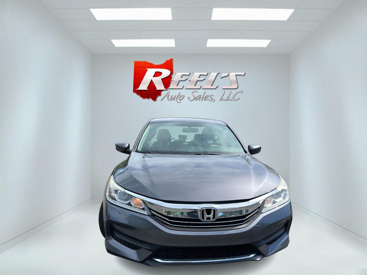 2016 Gray /Gray Honda Accord LX Sedan CVT (1HGCR2F34GA) with an 2.4L I4 DOHC 16V engine, Automatic transmission, located at 11115 Chardon Rd. , Chardon, OH, 44024, (440) 214-9705, 41.580246, -81.241943 - 2016 Honda Accord LX – Efficient, Reliable Everyday Sedan Comfort If you want a midsize sedan that is easy to own and easy to live with, this 2016 Honda Accord LX is a practical choice. The proven 2.4L K24 engine delivers smooth everyday power and a strong 36 MPG highway rating, while ECO Mode an- Photo#1