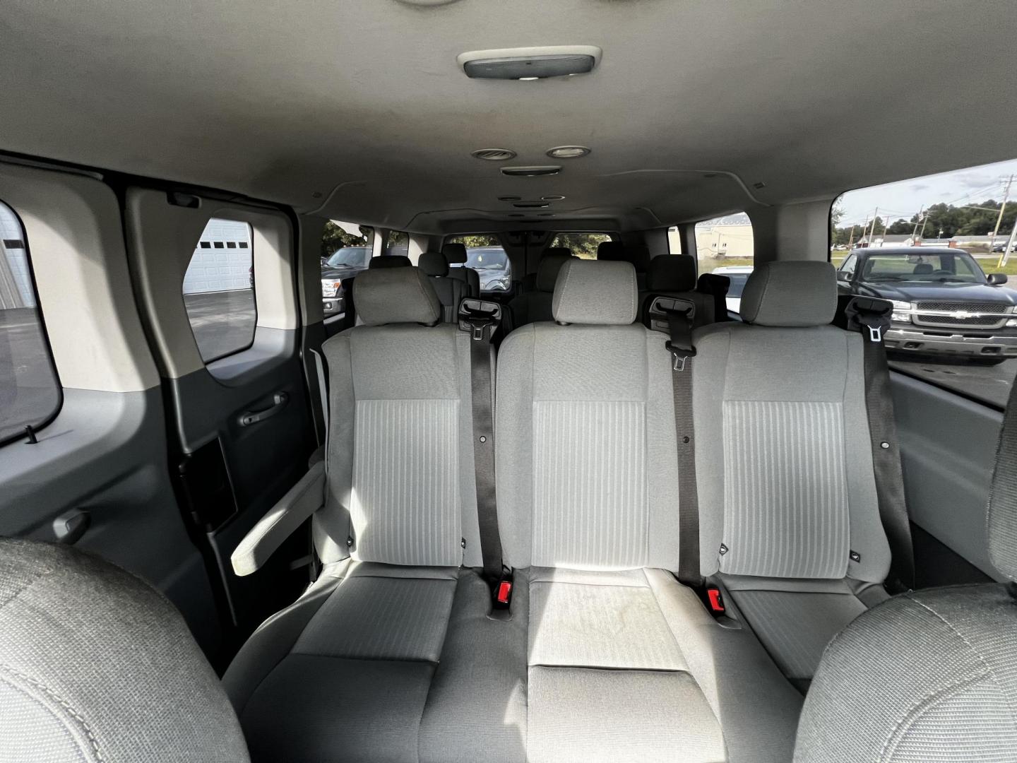 2016 White /Black Ford Transit 350 Wagon Low Roof XLT 60/40 Pass. 148-in. WB (1FBZX2ZM6GK) with an 3.7L V6 DOHC 24V engine, 6 Speed Auto transmission, located at 547 E. Main St., Orwell, OH, 44076, (440) 437-5893, 41.535435, -80.847855 - This 2016 Ford Transit T-350 XLT Wagon is a versatile 13-passenger van equipped with a 3.7-liter V6 engine and a 6-speed automatic transmission. This model offers a comfortable ride with front and rear climate zones and features modern conveniences such as HD radio, and dusk-sensing headlights. Safe - Photo#30