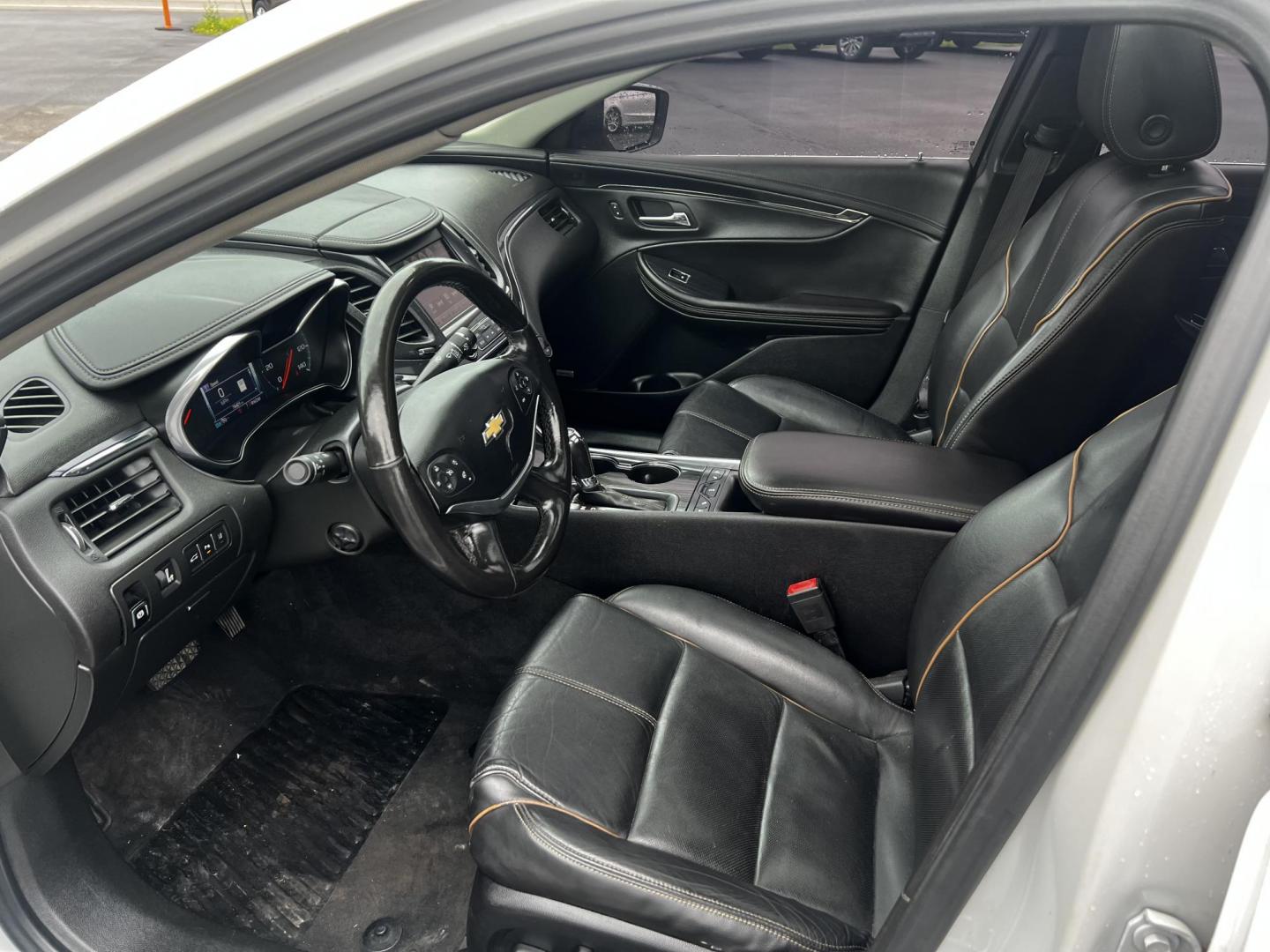 2017 /Black Chevrolet Impala Premier (2G1145S38H9) with an 3.6L V6 DOHC 24V engine, 6A transmission, located at 11115 Chardon Rd. , Chardon, OH, 44024, (440) 214-9705, 41.580246, -81.241943 - This 2017 Chevrolet Impala Premier is a stylish full-size sedan powered by a robust 3.6-liter V6 engine, producing 305 HP and achieving 0-60 mph in about 6.0 seconds. Paired with a 6-speed automatic transmission, it offers a rewarding driving experience with an estimated 28 MPG on the highway. The i - Photo#17