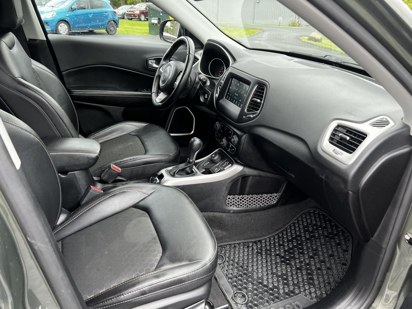 2021 Green /Black Jeep Compass Latitude 4WD (3C4NJDBB8MT) with an 2.4L I4 DOHC 16V engine, 9 Speed Automatic transmission, located at 547 E. Main St., Orwell, OH, 44076, (440) 437-5893, 41.535435, -80.847855 - Photo#37