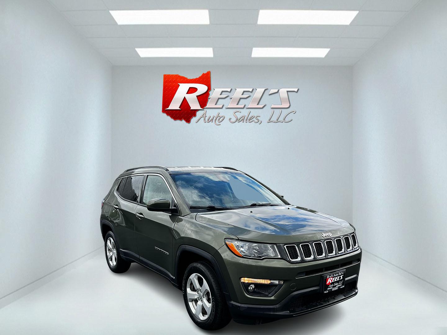 2021 Green /Black Jeep Compass Latitude 4WD (3C4NJDBB8MT) with an 2.4L I4 DOHC 16V engine, 9 Speed Automatic transmission, located at 547 E. Main St., Orwell, OH, 44076, (440) 437-5893, 41.535435, -80.847855 - Photo#2