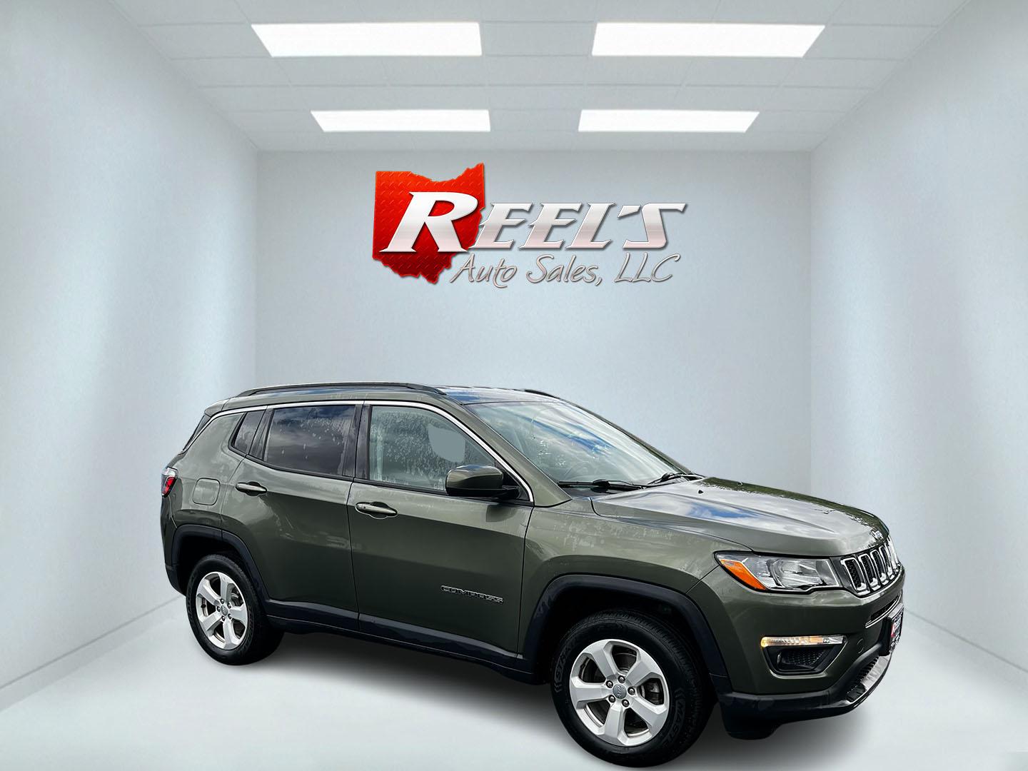 2021 Green /Black Jeep Compass Latitude 4WD (3C4NJDBB8MT) with an 2.4L I4 DOHC 16V engine, 9 Speed Automatic transmission, located at 547 E. Main St., Orwell, OH, 44076, (440) 437-5893, 41.535435, -80.847855 - Photo#17