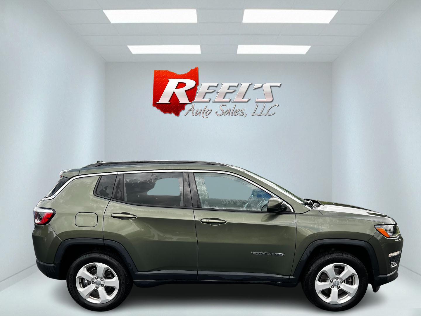 2021 Green /Black Jeep Compass Latitude 4WD (3C4NJDBB8MT) with an 2.4L I4 DOHC 16V engine, 9 Speed Automatic transmission, located at 547 E. Main St., Orwell, OH, 44076, (440) 437-5893, 41.535435, -80.847855 - Photo#18