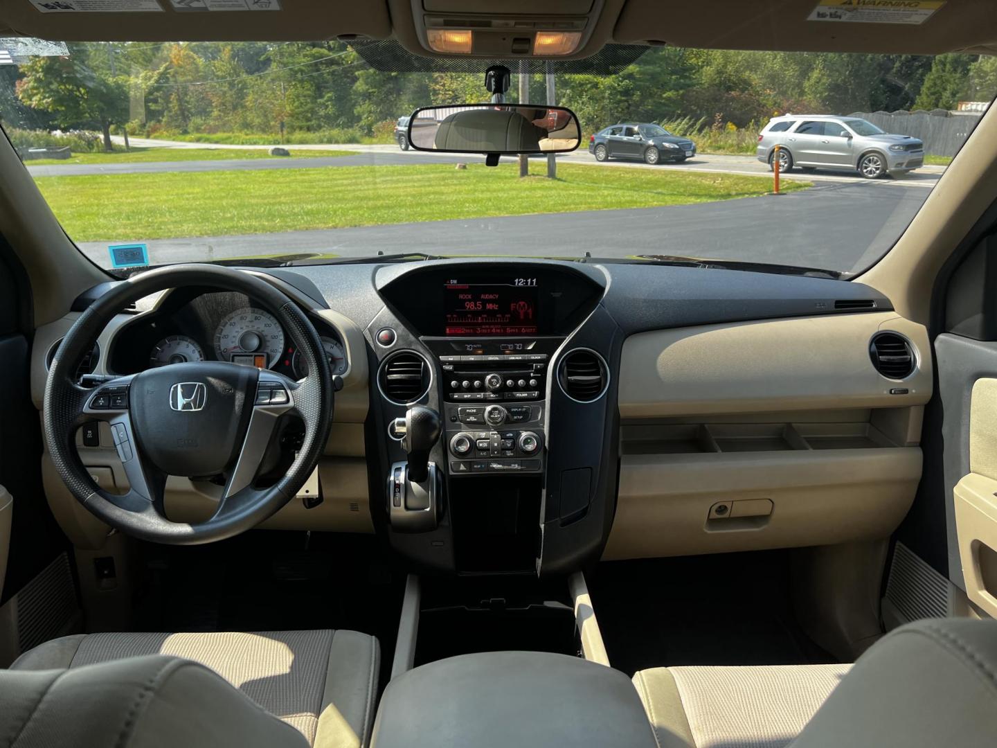 2013 Red /Tan Honda Pilot EX 4WD 5-Spd AT (5FNYF4H45DB) with an 3.5L V6 SOHC 24V engine, 5-Speed Automatic transmission, located at 11115 Chardon Rd. , Chardon, OH, 44024, (440) 214-9705, 41.580246, -81.241943 - Photo#36
