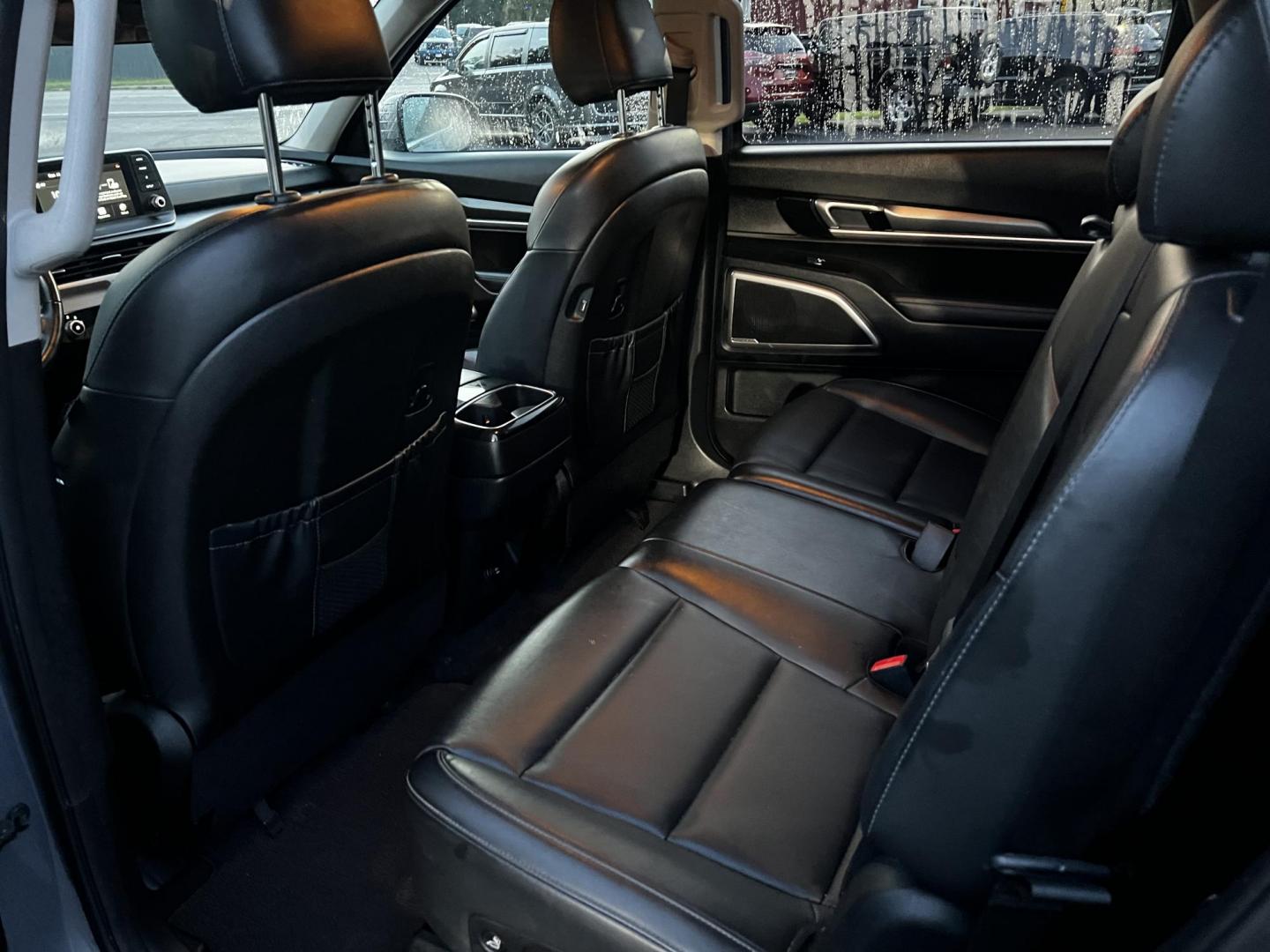 2021 Gray /Black Kia Telluride LX AWD (5XYP2DHC8MG) with an 3.8L V6 DOHC 24V engine, 8A transmission, located at 11115 Chardon Rd. , Chardon, OH, 44024, (440) 214-9705, 41.580246, -81.241943 - This 2021 Kia Telluride LX AWD is a well-crafted midsize SUV that combines contemporary styling with a suite of modern features, making it ideal for families and adventure enthusiasts. It is powered by a 3.8-liter V6 engine paired with an 8-speed automatic transmission, providing smooth performance - Photo#29