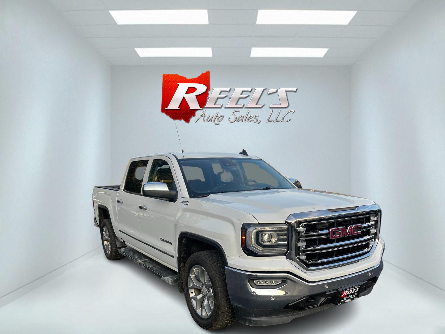 2018 White /Black GMC Sierra 1500 SLT Crew Cab Short Box 4WD (3GTU2NEC3JG) with an 5.3L V8 OHV 16V engine, 8-Speed Automatic transmission, located at 547 E. Main St., Orwell, OH, 44076, (440) 437-5893, 41.535435, -80.847855 - Photo#2