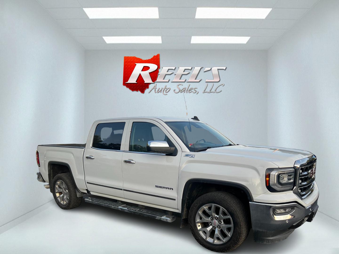 2018 White /Black GMC Sierra 1500 SLT Crew Cab Short Box 4WD (3GTU2NEC3JG) with an 5.3L V8 OHV 16V engine, 8-Speed Automatic transmission, located at 547 E. Main St., Orwell, OH, 44076, (440) 437-5893, 41.535435, -80.847855 - Photo#14