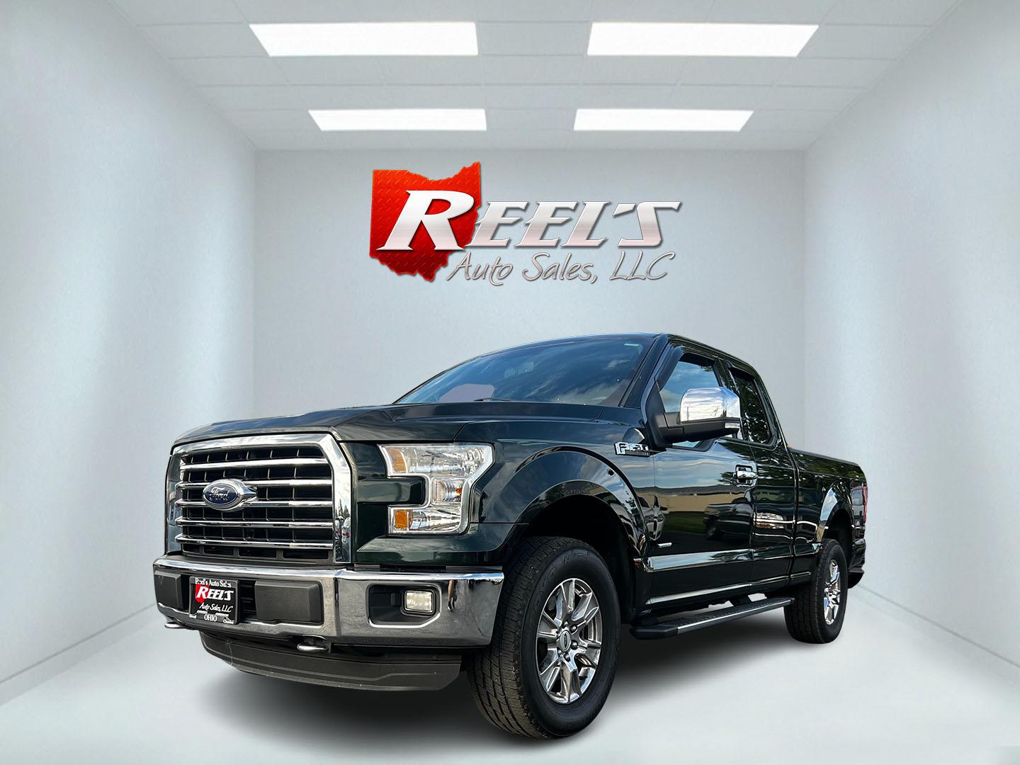 2016 Green /Gray Ford F-150 XLT SuperCab 6.5-ft. 4WD (1FTFX1EG1GF) with an 3.5L V6 DOHC 24V TWIN TURBO engine, 6 Speed Auto transmission, located at 11115 Chardon Rd. , Chardon, OH, 44024, (440) 214-9705, 41.580246, -81.241943 - This 2016 Ford F-150 XLT SuperCab 4WD is a powerhouse in the pickup truck segment, equipped with a 3.5-liter Twin Turbo EcoBoost V6 engine that produces 365 horsepower and 420 lb-ft of torque, enabling a 0-60 mph time of just 5.8 seconds and towing capacity of up to 10,600 pounds. Complemented by a - Photo#0