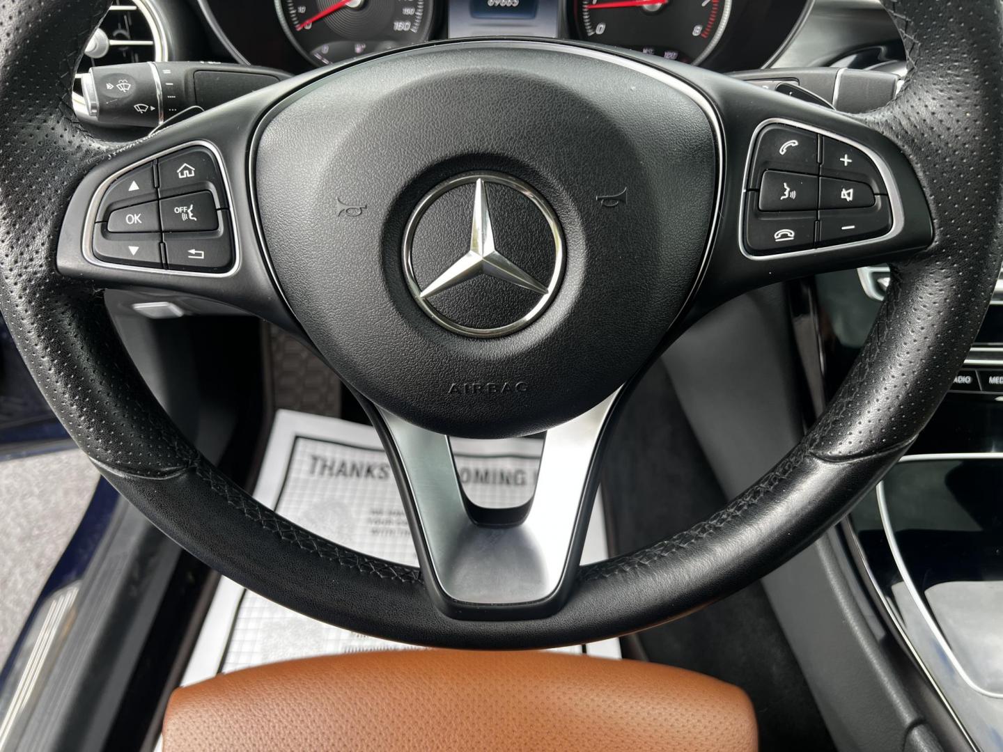 2017 Blue /Brown Mercedes-Benz C-Class C300 4MATIC Coupe (WDDWJ4KB8HF) with an 2.0L I4 DOHC 16V TURBO engine, 7A transmission, located at 11115 Chardon Rd. , Chardon, OH, 44024, (440) 214-9705, 41.580246, -81.241943 - Photo#6
