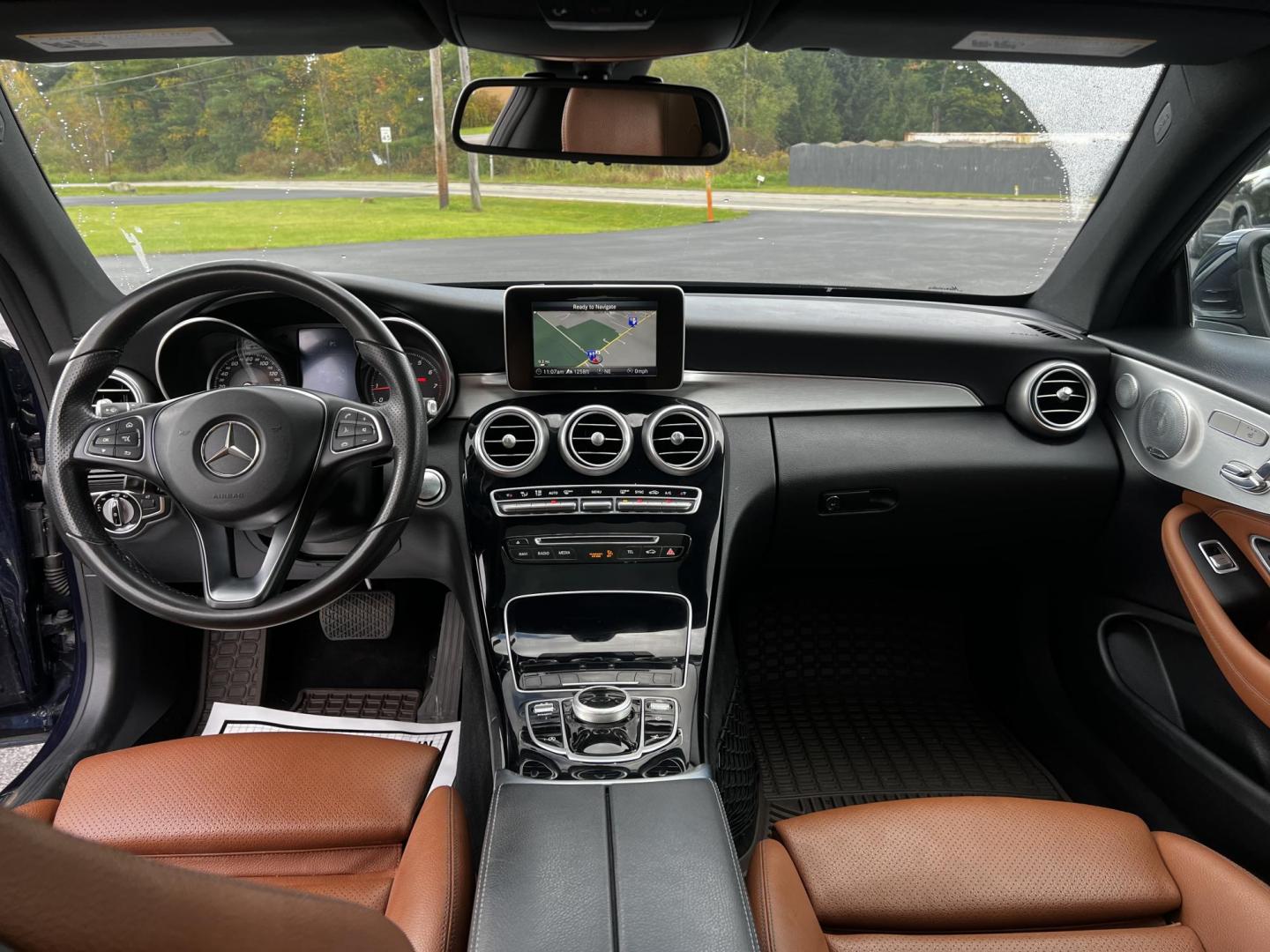 2017 Blue /Brown Mercedes-Benz C-Class C300 4MATIC Coupe (WDDWJ4KB8HF) with an 2.0L I4 DOHC 16V TURBO engine, 7A transmission, located at 11115 Chardon Rd. , Chardon, OH, 44024, (440) 214-9705, 41.580246, -81.241943 - Photo#14
