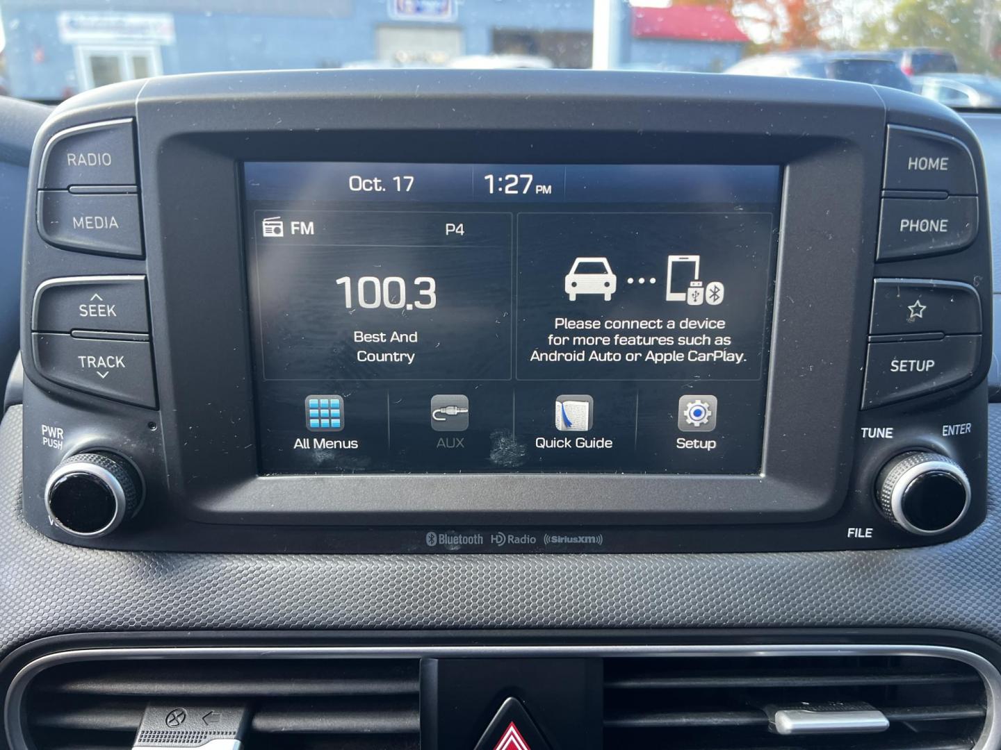 2019 White /Black Hyundai Kona SEL AWD (KM8K2CAA7KU) with an 2.0L I4 DOHC 16V engine, 6 Speed Automatic transmission, located at 547 E. Main St., Orwell, OH, 44076, (440) 437-5893, 41.535435, -80.847855 - This One Owner 2019 Hyundai Kona SEL AWD is a compact SUV that combines efficiency, safety, and technology features. Powered by a 2.0-liter I4 Atkinson engine coupled with a 6-speed automatic transmission, it delivers a commendable fuel efficiency of approximately 30 MPG on the highway. It is equipp - Photo#11
