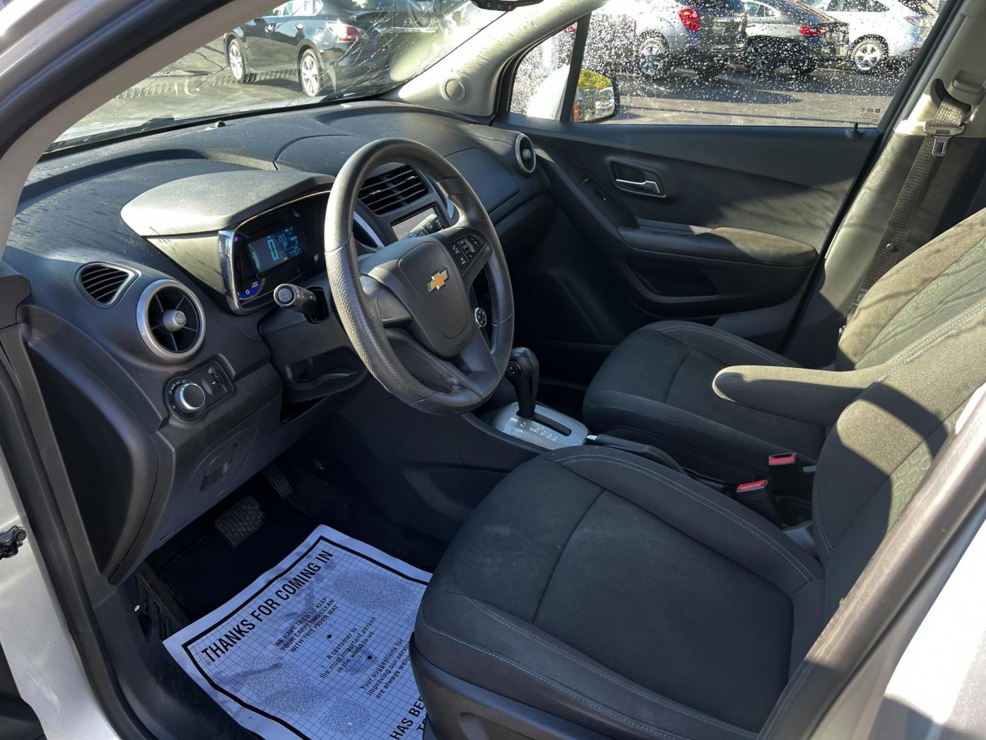2016 Silver /Black Chevrolet Trax LS FWD (KL7CJKSB9GB) with an 1.4L I4 DOHC 16V Turbo engine, 6A transmission, located at 547 E. Main St., Orwell, OH, 44076, (440) 437-5893, 41.535435, -80.847855 - Photo#15