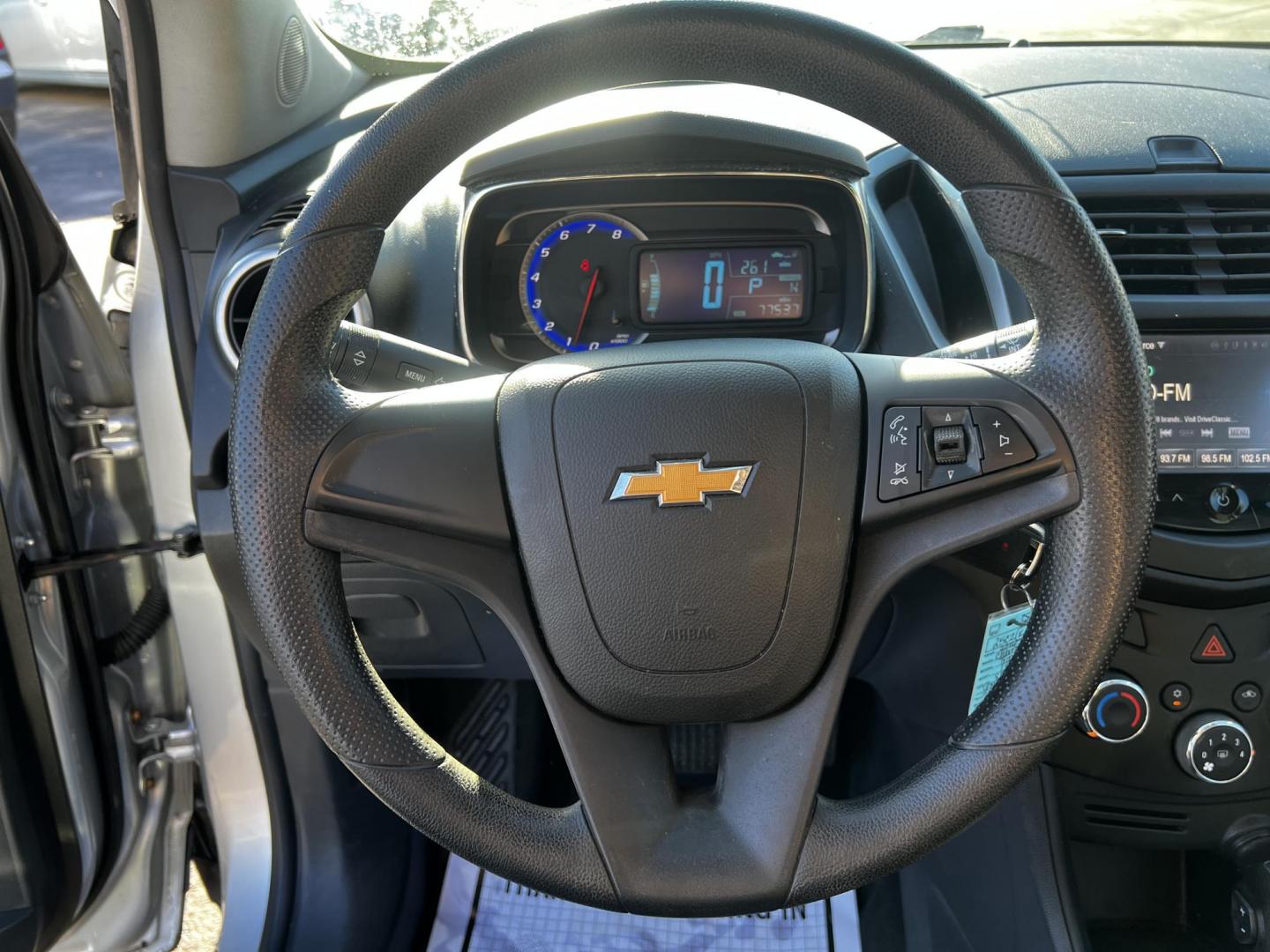 2016 Silver /Black Chevrolet Trax LS FWD (KL7CJKSB9GB) with an 1.4L I4 DOHC 16V Turbo engine, 6A transmission, located at 547 E. Main St., Orwell, OH, 44076, (440) 437-5893, 41.535435, -80.847855 - Photo#23