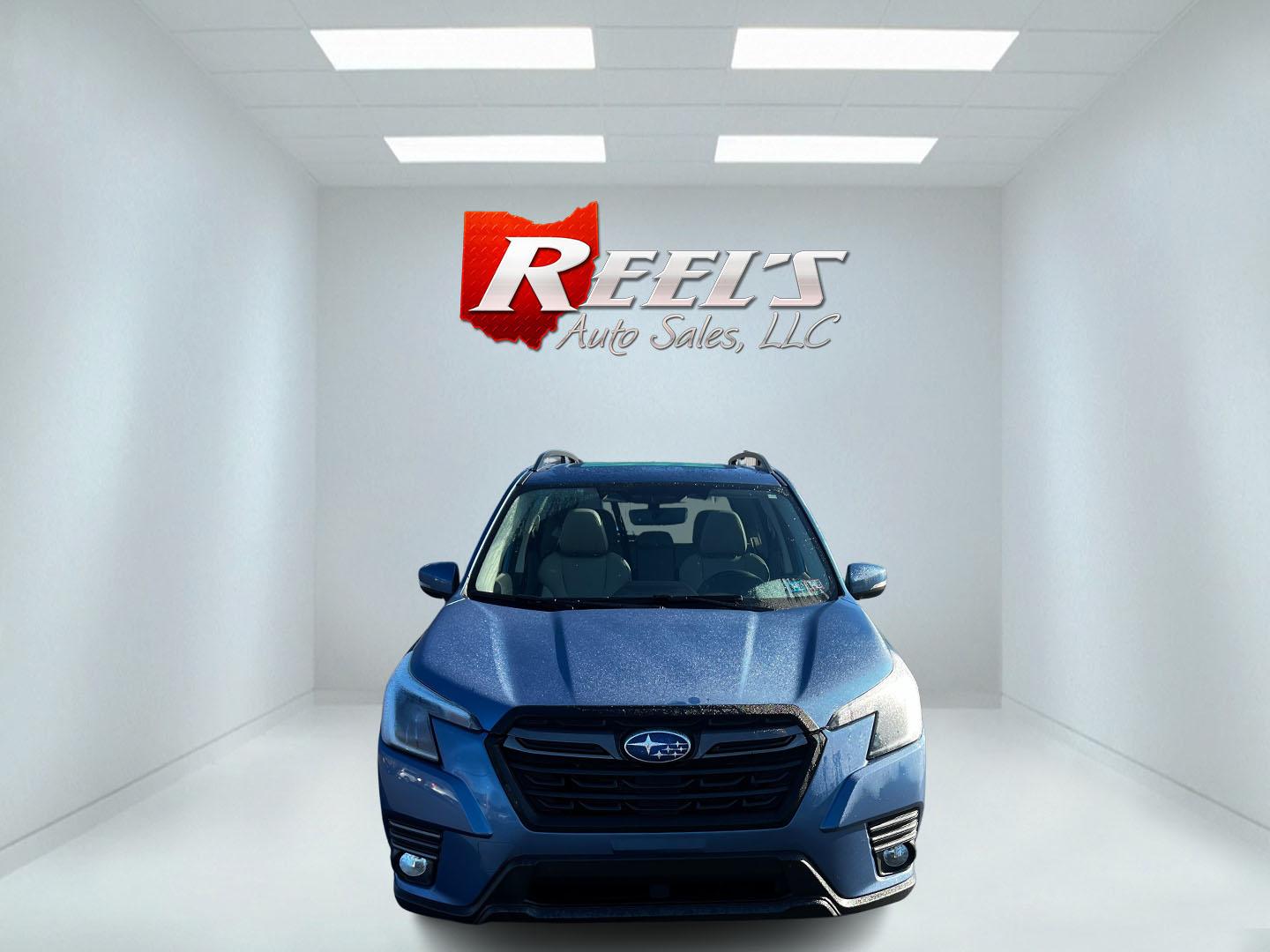 2022 Blue /Gray Subaru Forester Limited (JF2SKAPC3NH) with an 2.5L H4 SOHC 16V engine, Automatic transmission, located at 11115 Chardon Rd. , Chardon, OH, 44024, (440) 214-9705, 41.580246, -81.241943 - Photo#1