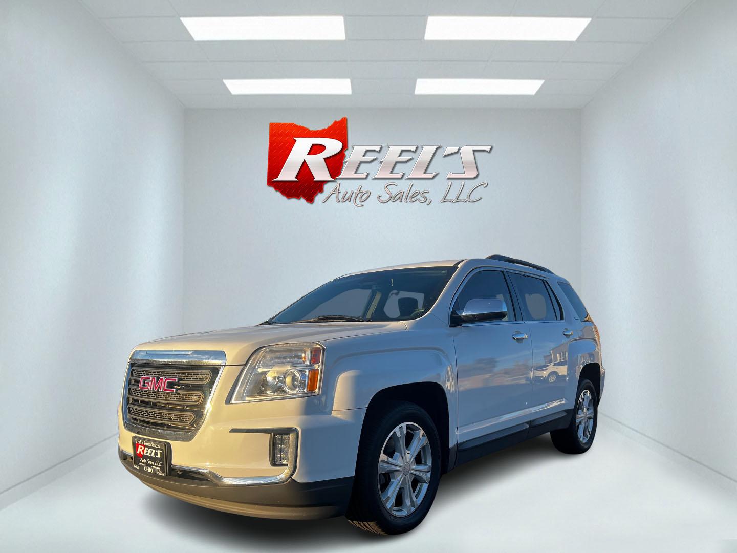 2017 White /Black GMC Terrain SLE2 AWD (2GKFLTEK6H6) with an 2.4L I4 DOHC 16V engine, 6A transmission, located at 11115 Chardon Rd. , Chardon, OH, 44024, (440) 214-9705, 41.580246, -81.241943 - Photo#0
